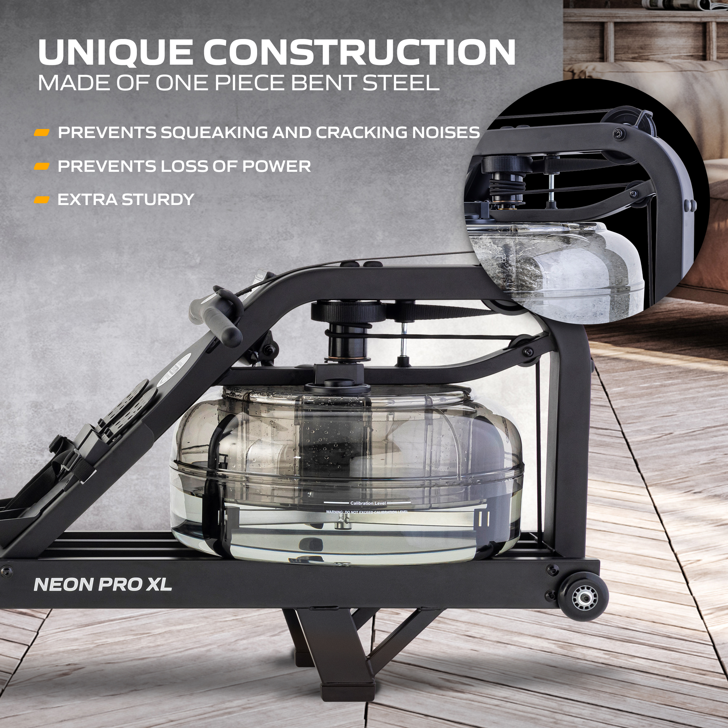 Fluid Rower Neon Pro XL Rowing Machine with 10 Resistance Levels