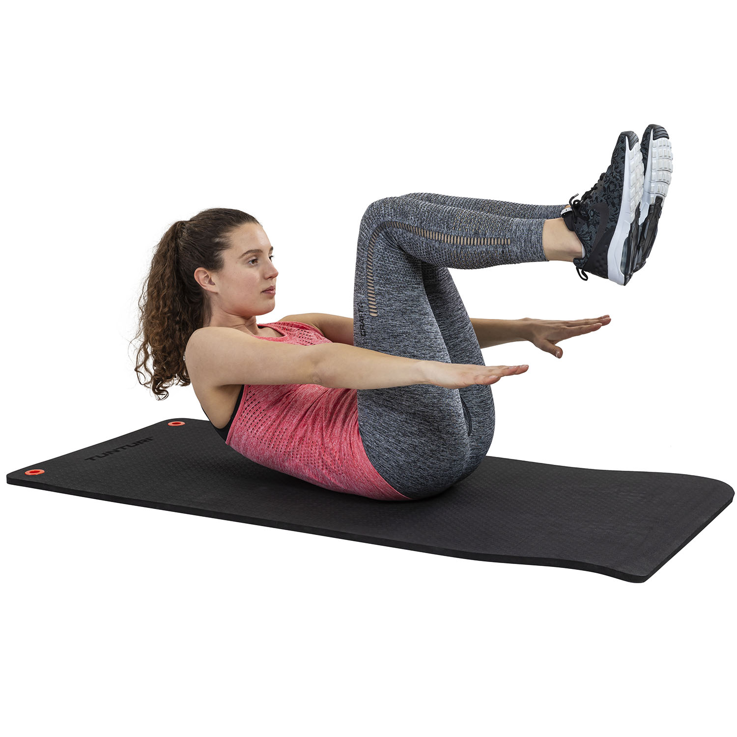 Fitnessmat Pro Exercise Mat 140 x 60 x 1.5 cm Black Tunturi New Fitness B.V