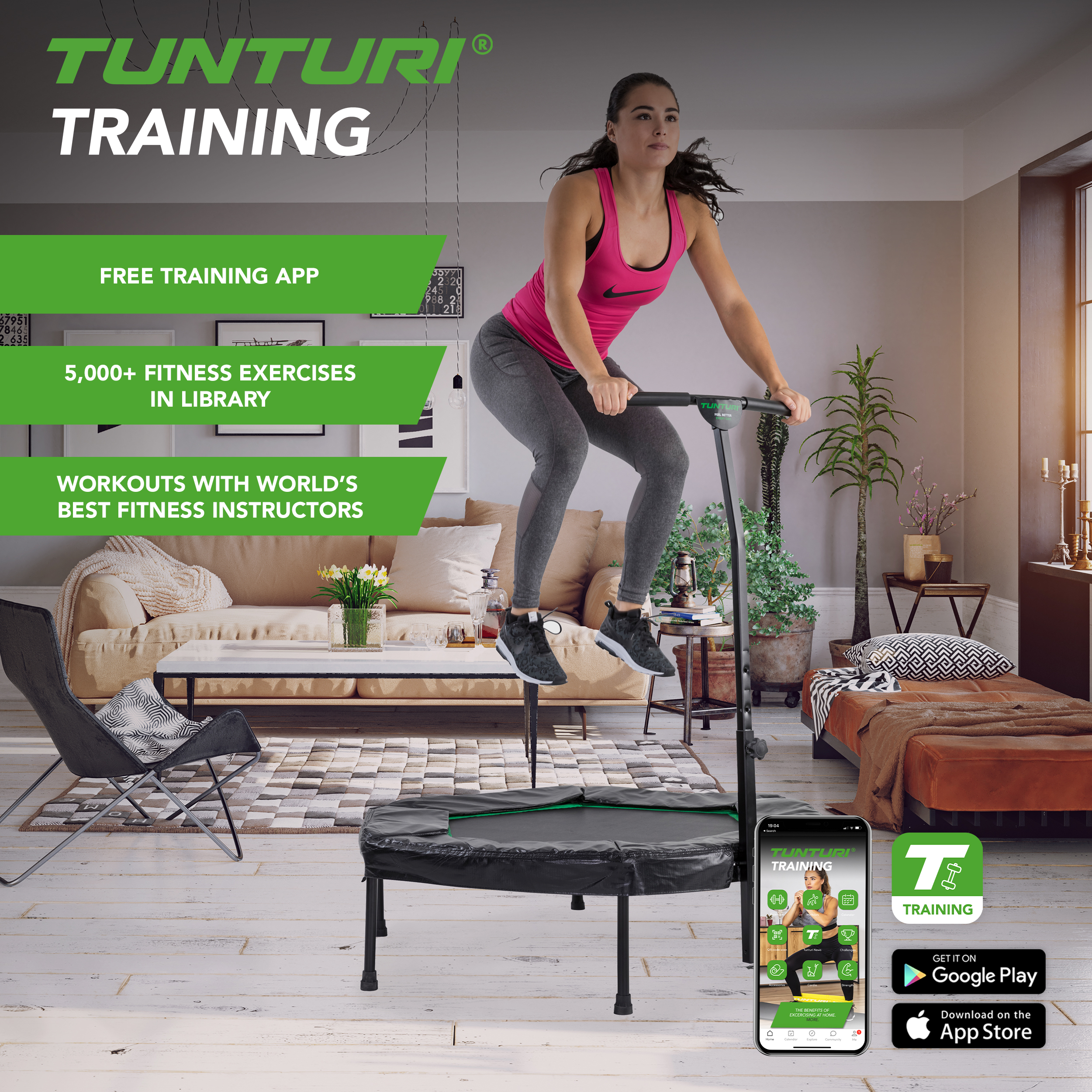 Tunturi fitness trampoline clearance