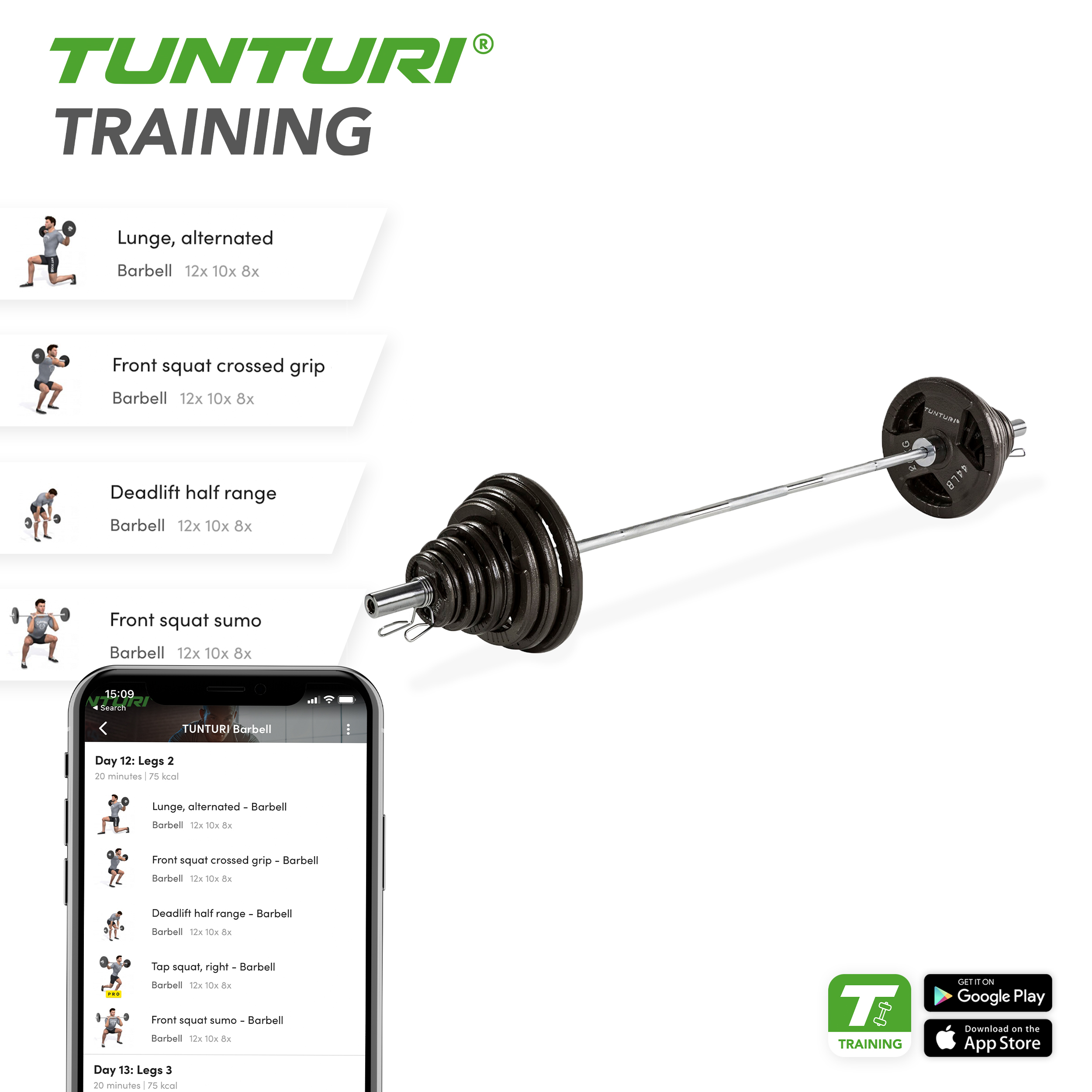 Tunturi 2025 barbell set