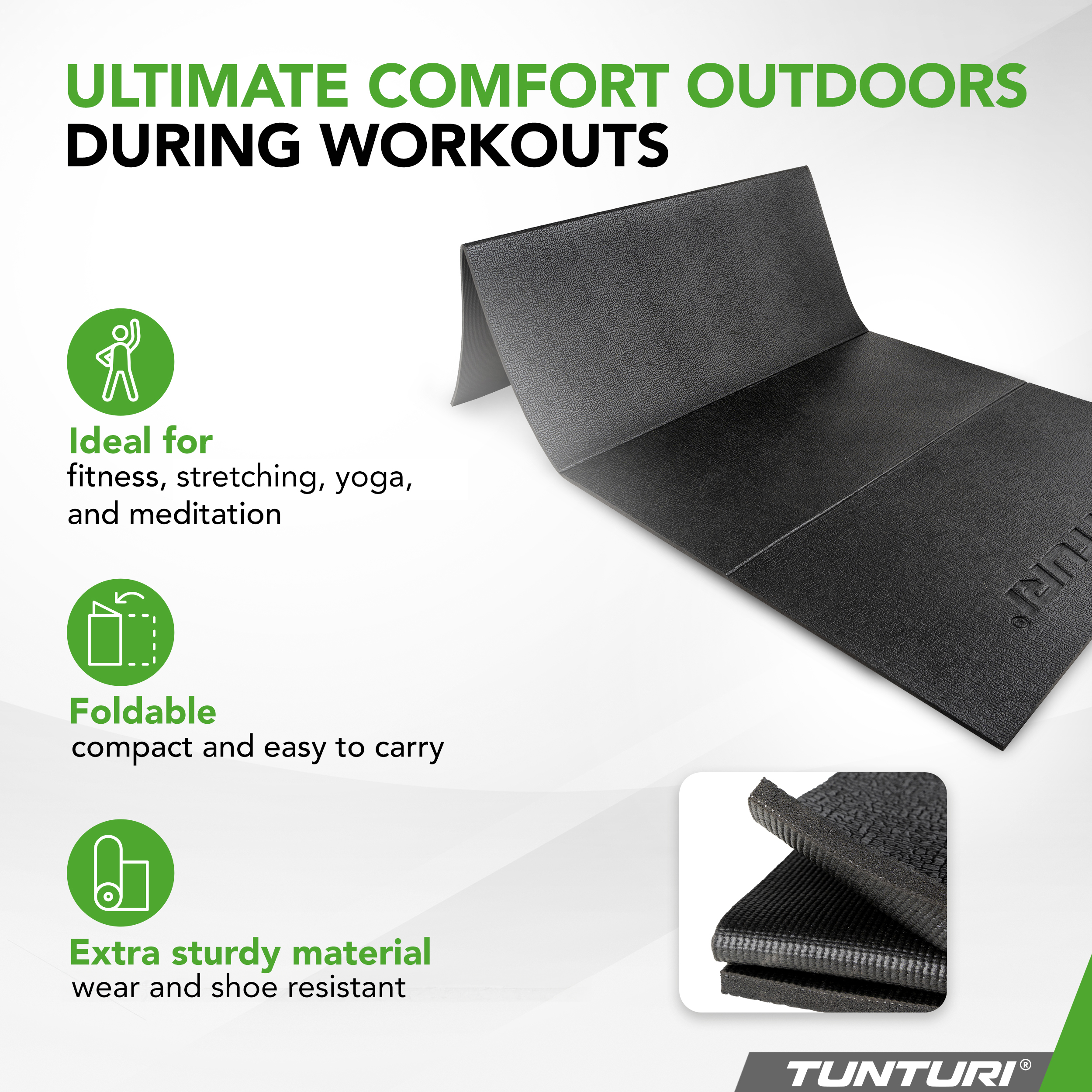Outdoor fitnessmat Outdoor Mat Extra Thick Tunturi New Fitness B.V