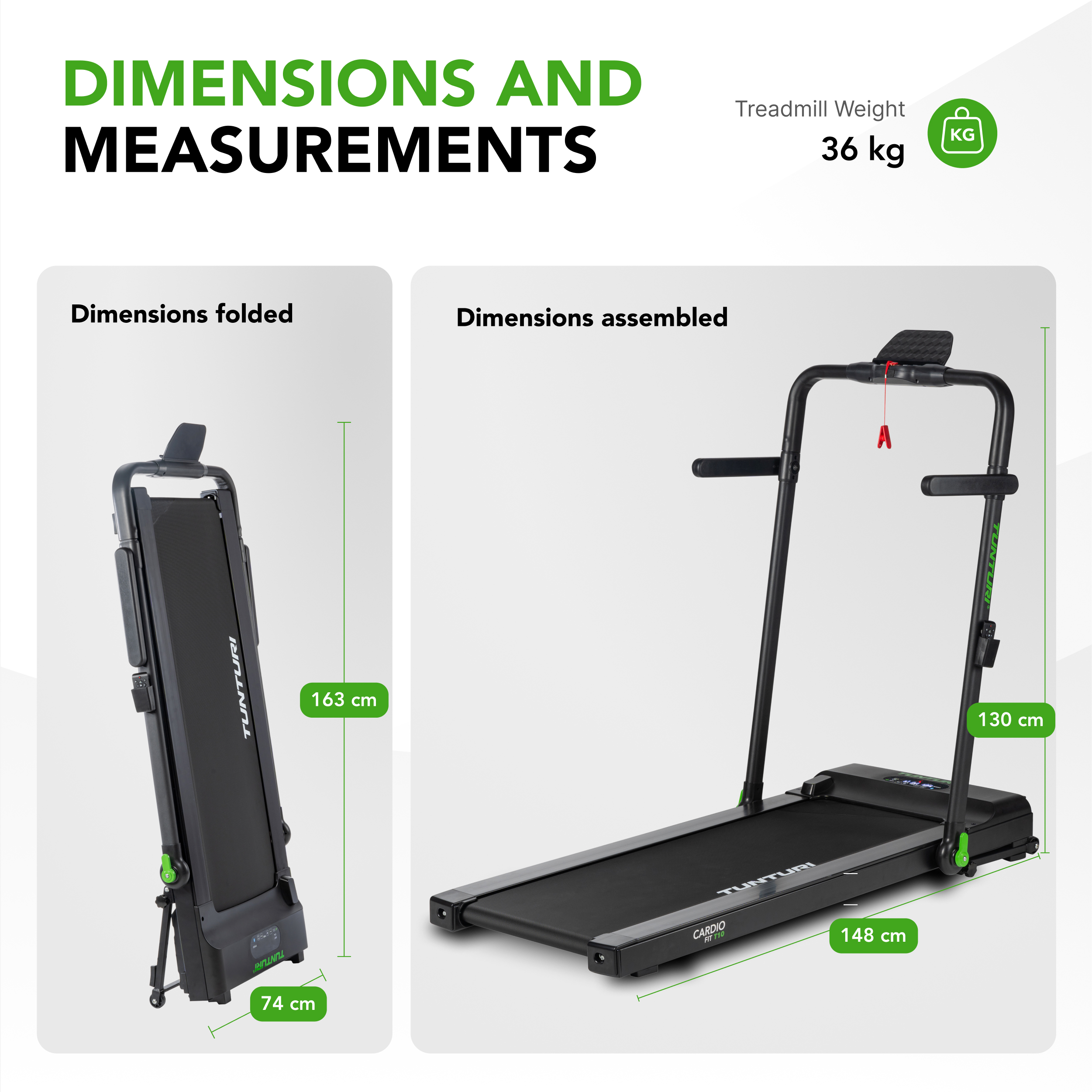 Tunturi Cardio Fit T10 - złożona