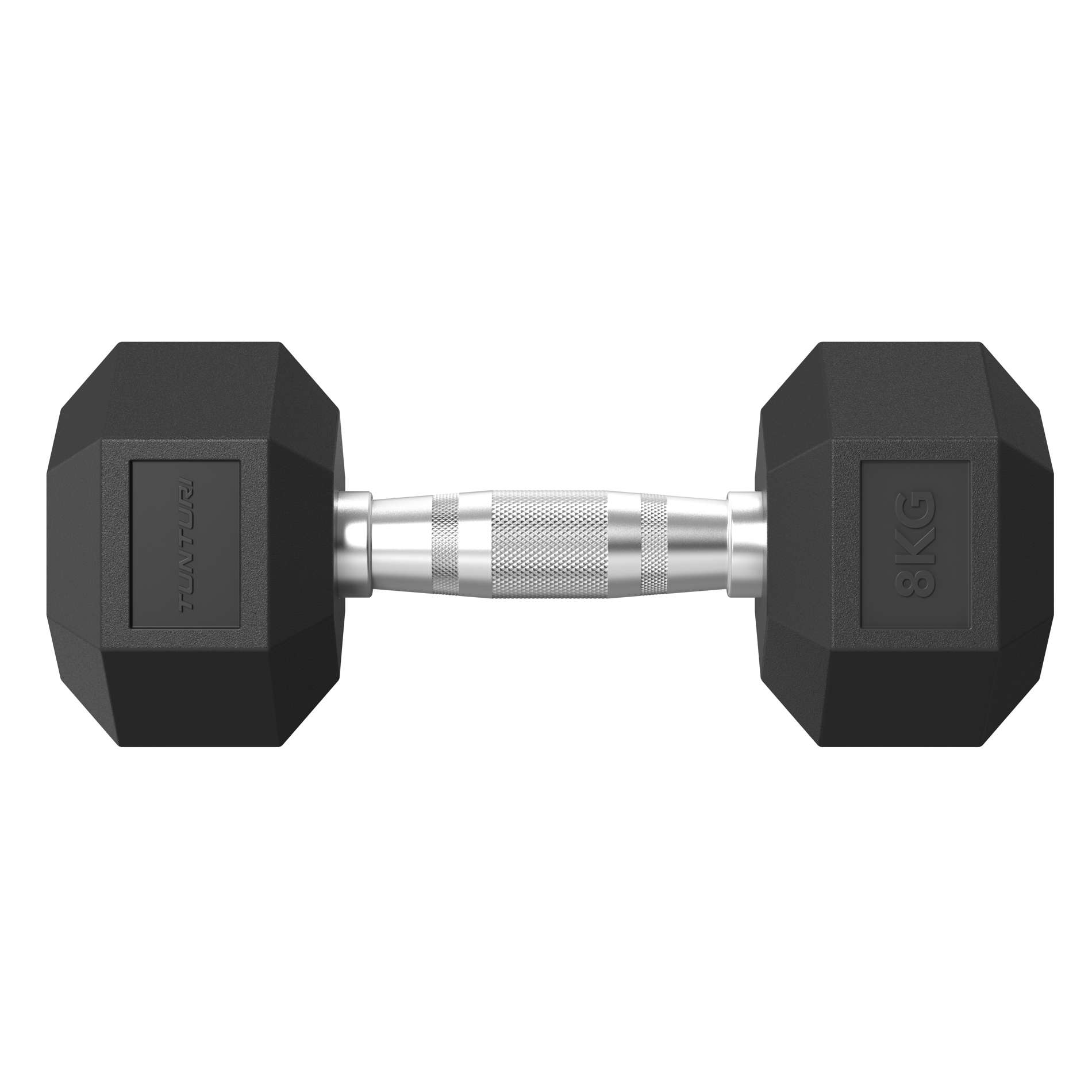 Platinum Hex Rubber Dumbbell, kg Tunturi New Fitness