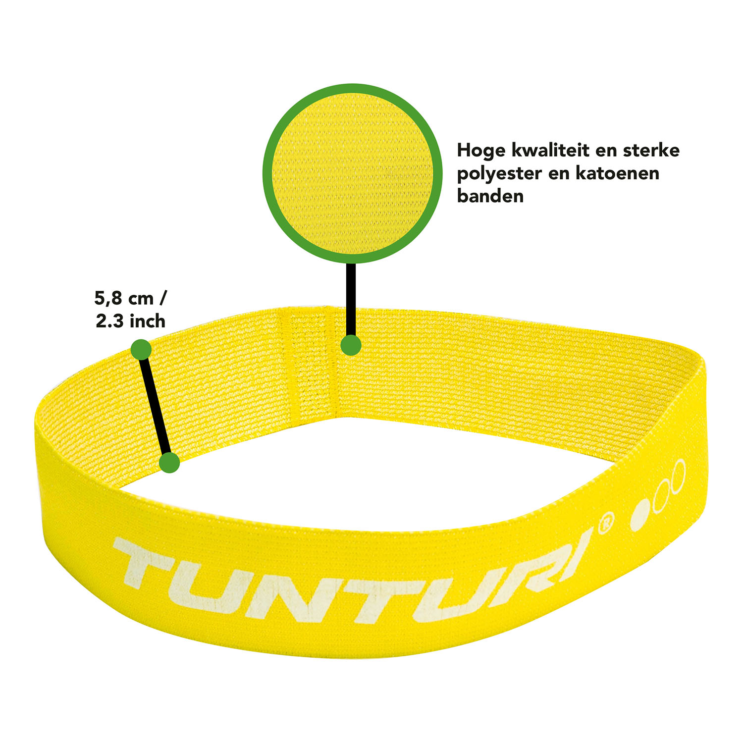 Weerstandsband textiel Set resistance band Tunturi Fitness