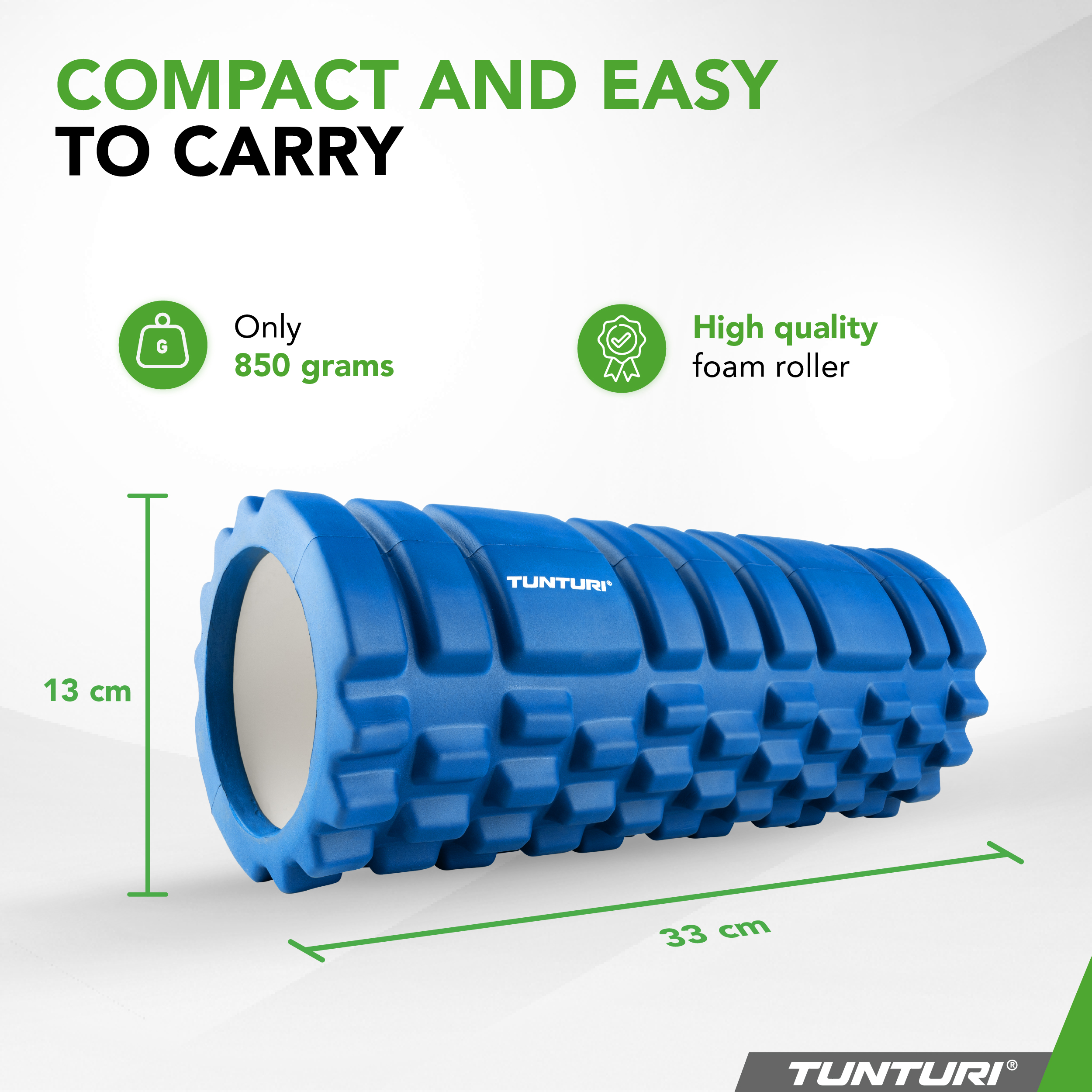 Foam Roller Bodymate 30x15cm - Rullo Massaggio Medio-Duro Con E-Book Esercizi - Foto 4