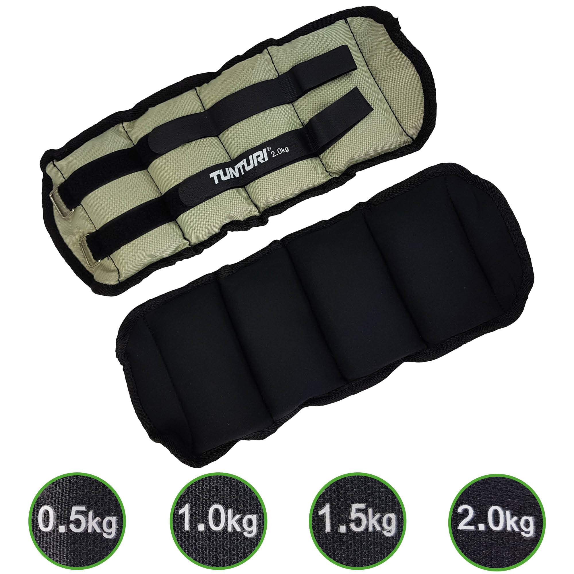 Verstelbare enkelgewichten voor dames en heren, 1,5 kg set [0,75 kg per gewicht] siliconen polsgewichten armgewicht pilates handgewogen armband voor yoga, dans, hardlopen, wandelen, zwemmen