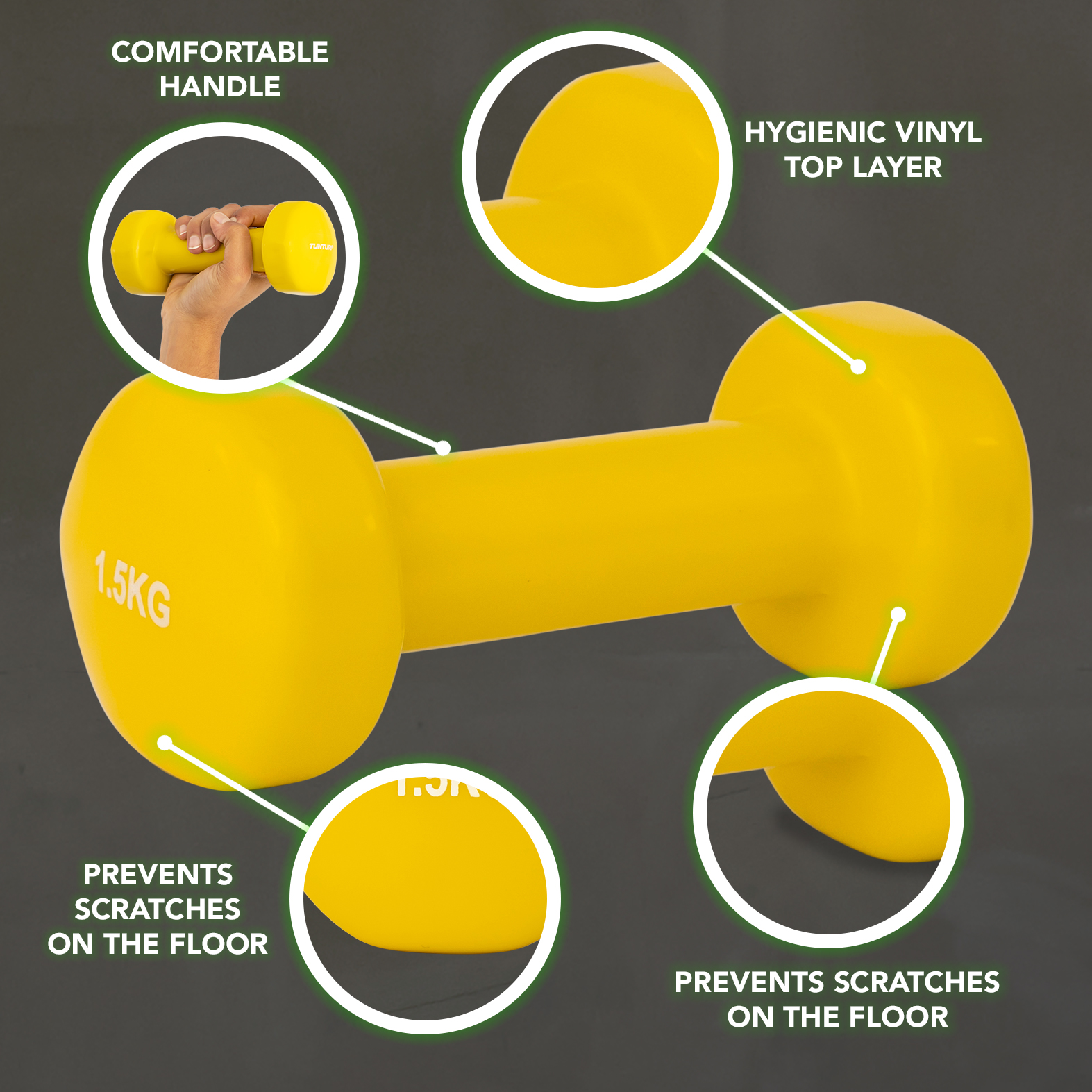 1.5 kg dumbbell set hot sale