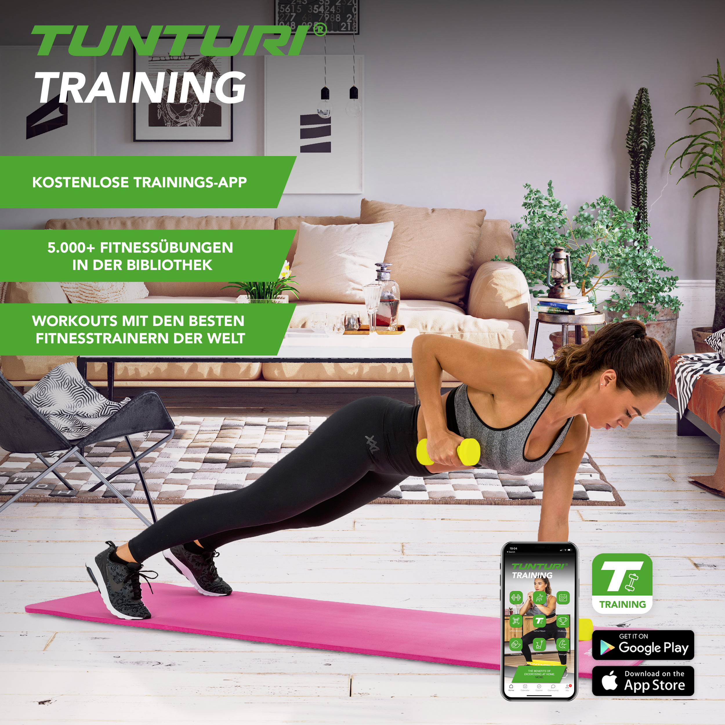 Tunturi Gewichtsverschlüsse 30mm - 2 Stück Schraubverschlüsse Für Hanteln