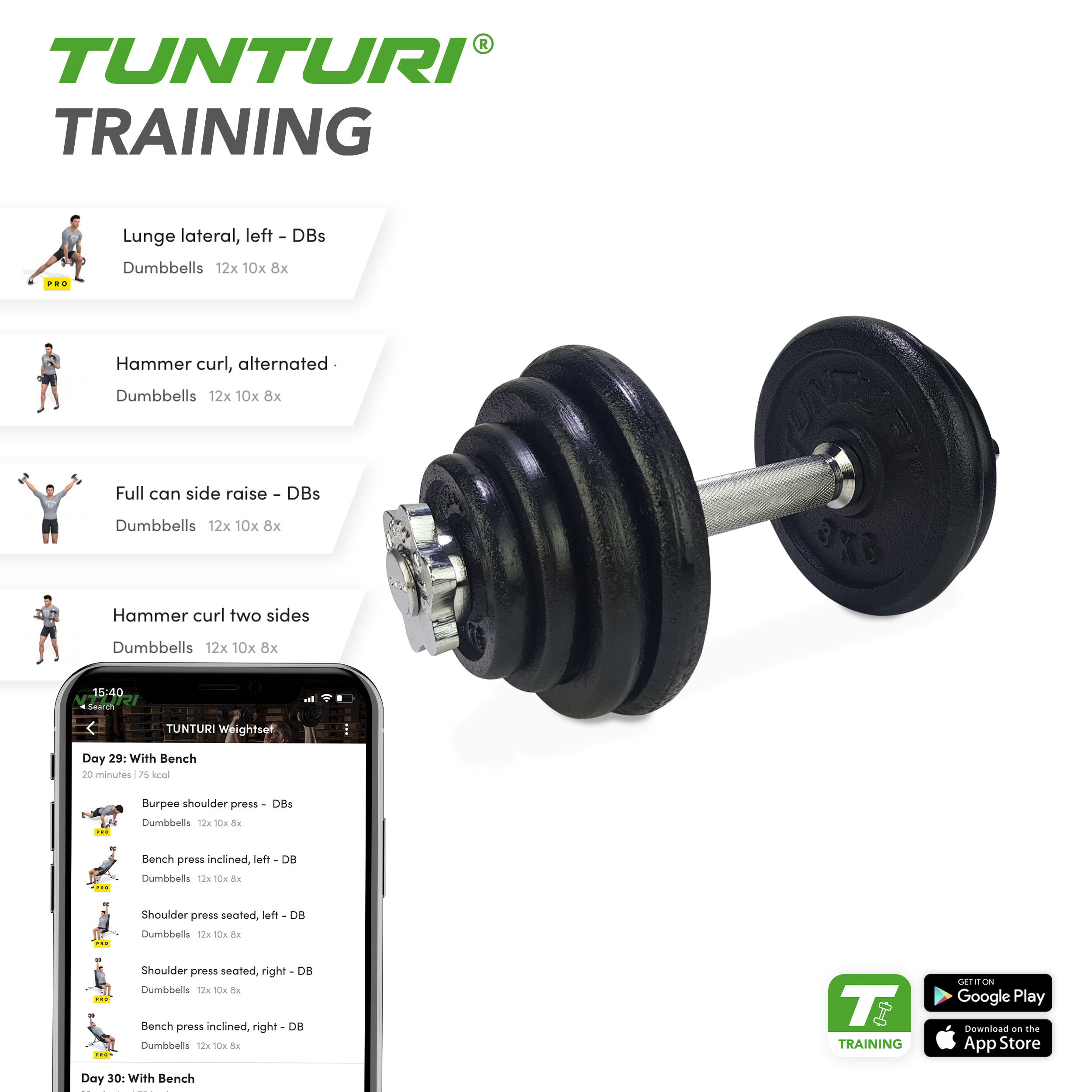 Tunturi dumbbell outlet