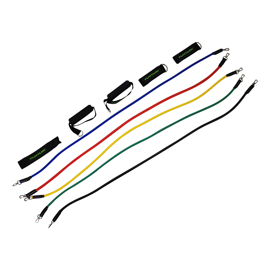 Exercise Multifunction Resistance Tubing Set Resistance Bands Tunturi New Fitness B.V