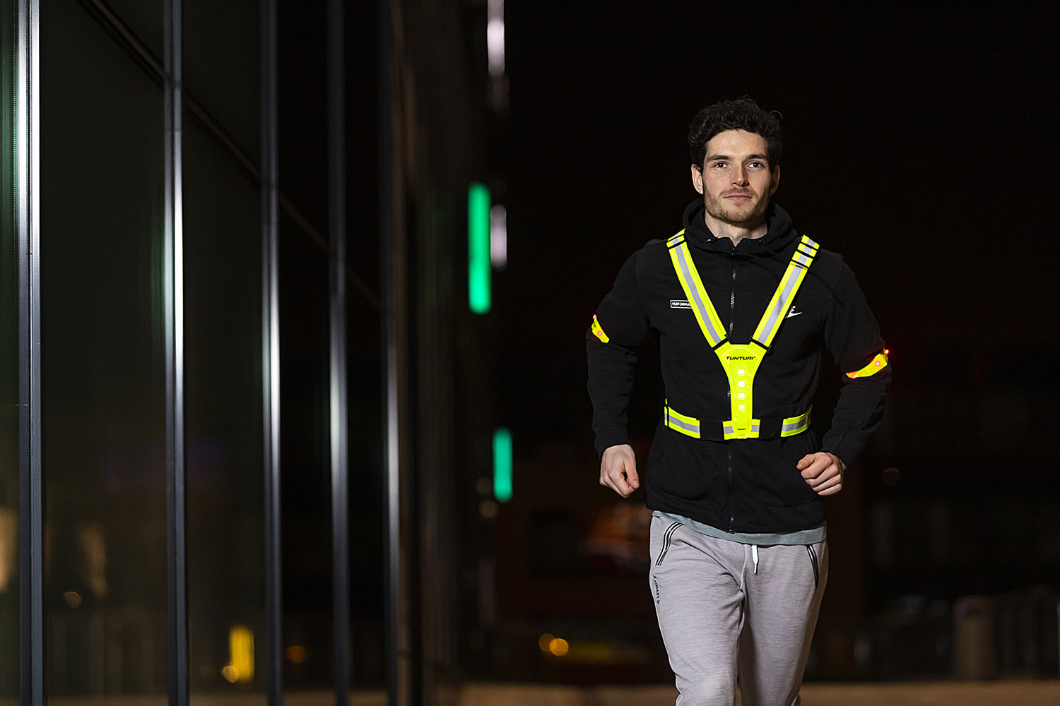 Led running jacket store