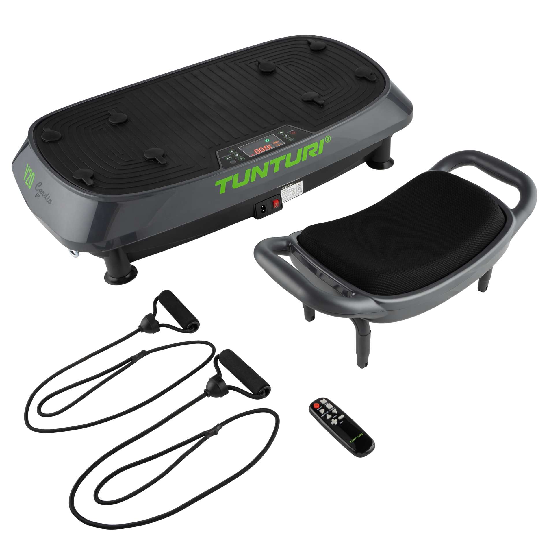 Tunturi Cardio Fit V20 Vibrationsplatte - Vibrationsplatte - 30 Geschwindigkeiten - Tunturi Fitness Tunturi Cardio Fit V20 Vibrationsplatte - Vibrationsplatte - 30 Geschwindigkeiten - Tunturi Fitness