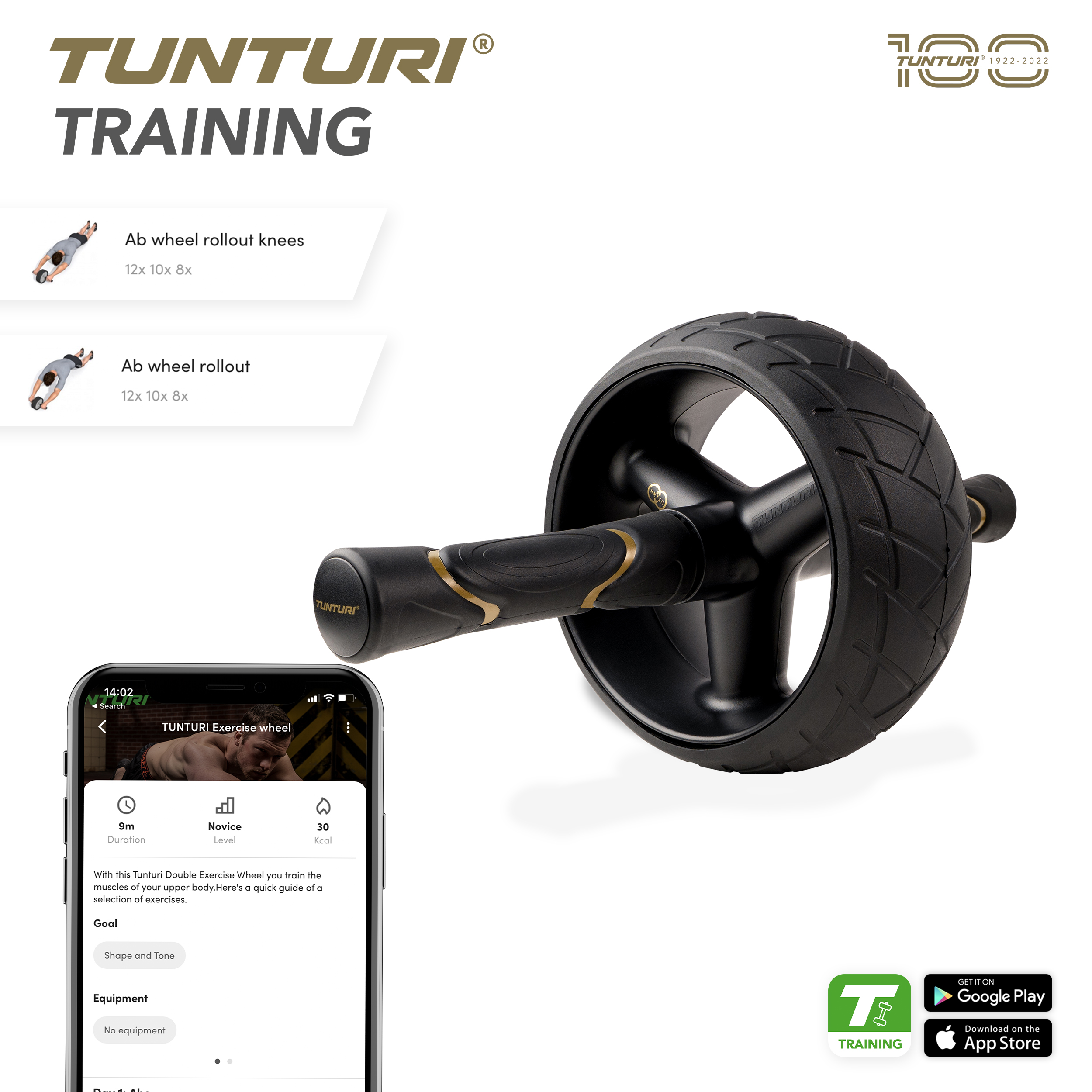 Tunturi ab wheel shop