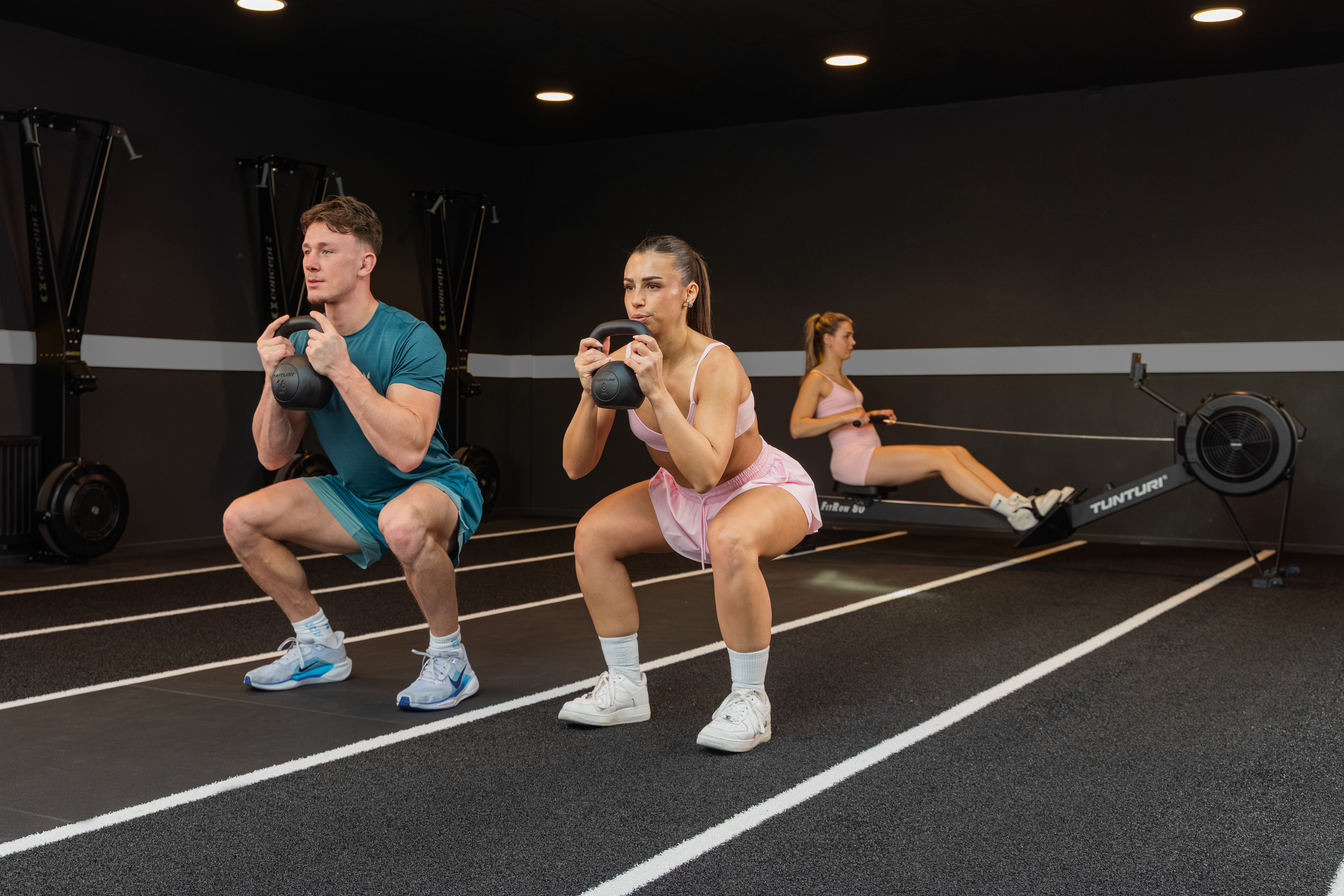 PROIRON Gietijzeren kettlebell Gewicht voor fitness- en gewichtstraining voor thuisgymnastiek (1 x 20kg