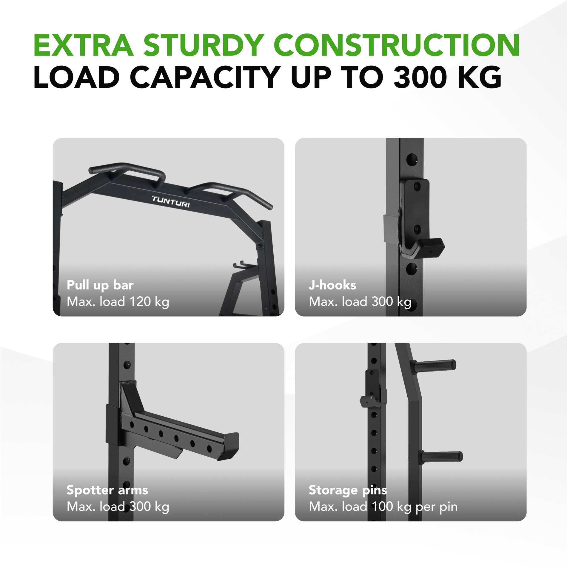 HR60 Half Rack Tunturi New Fitness - Main Image