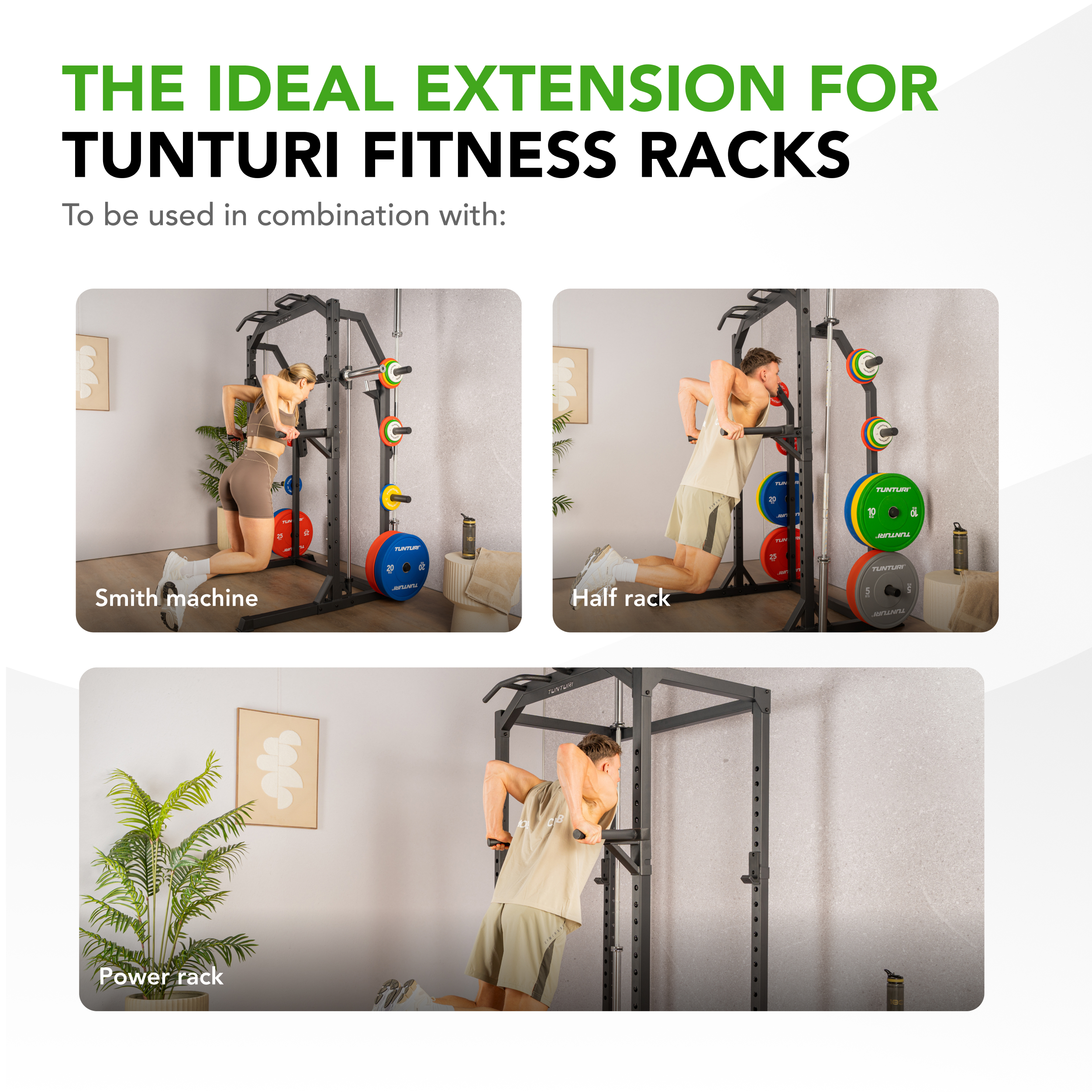 PR60 Power Rack Dip Attachment Tunturi New Fitness