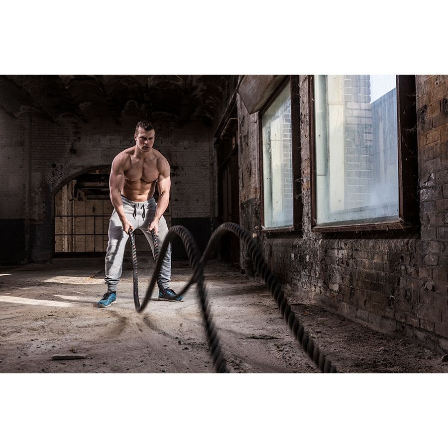 Battle ropes on concrete deals