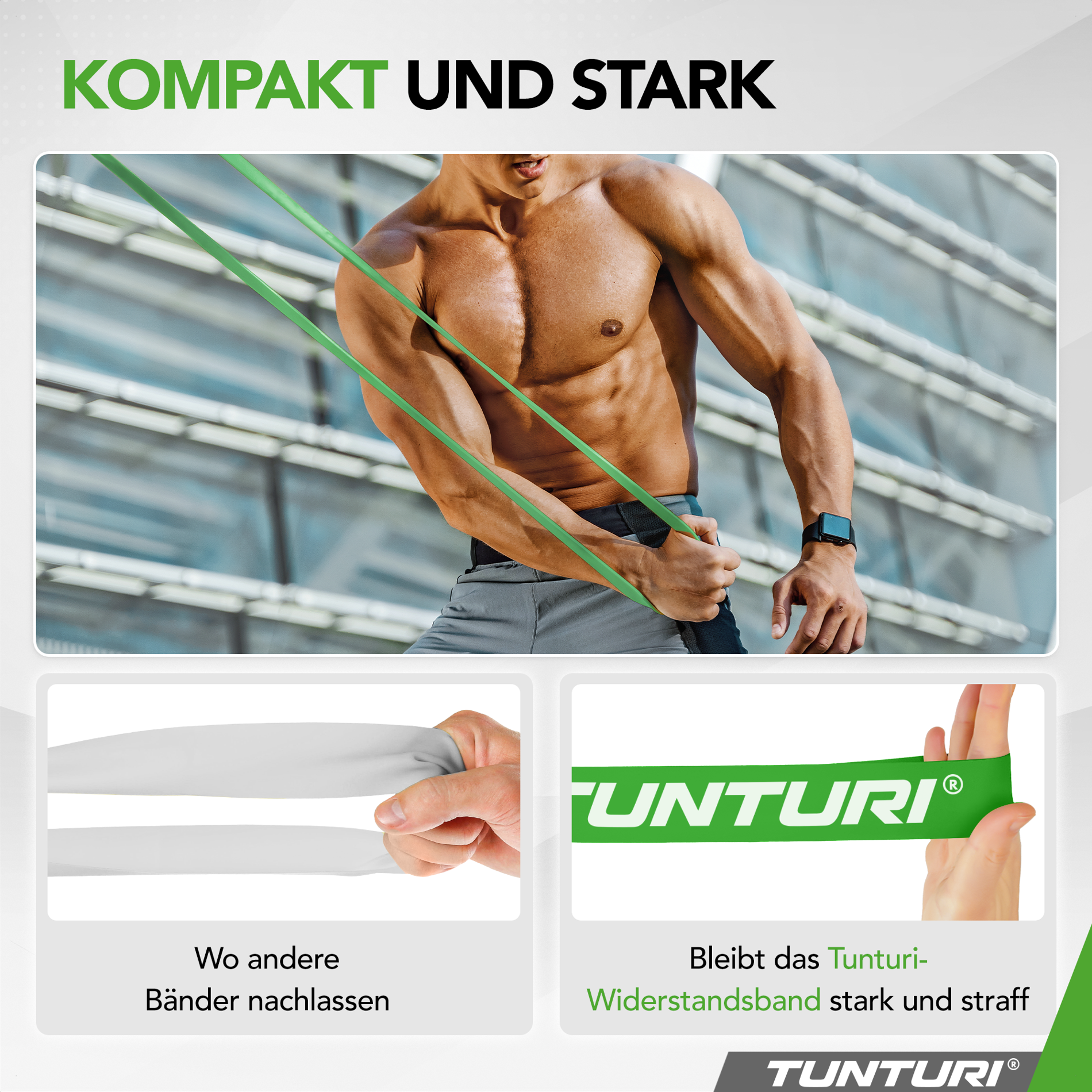Klimmzug Bänder Tunturi Widerstandsband - Fitness-Gummiband Widerstandsbänder Krafttraining Klimmzug Bänder Tunturi Widerstandsband - Fitness-Gummiband Widerstandsbänder Krafttraining