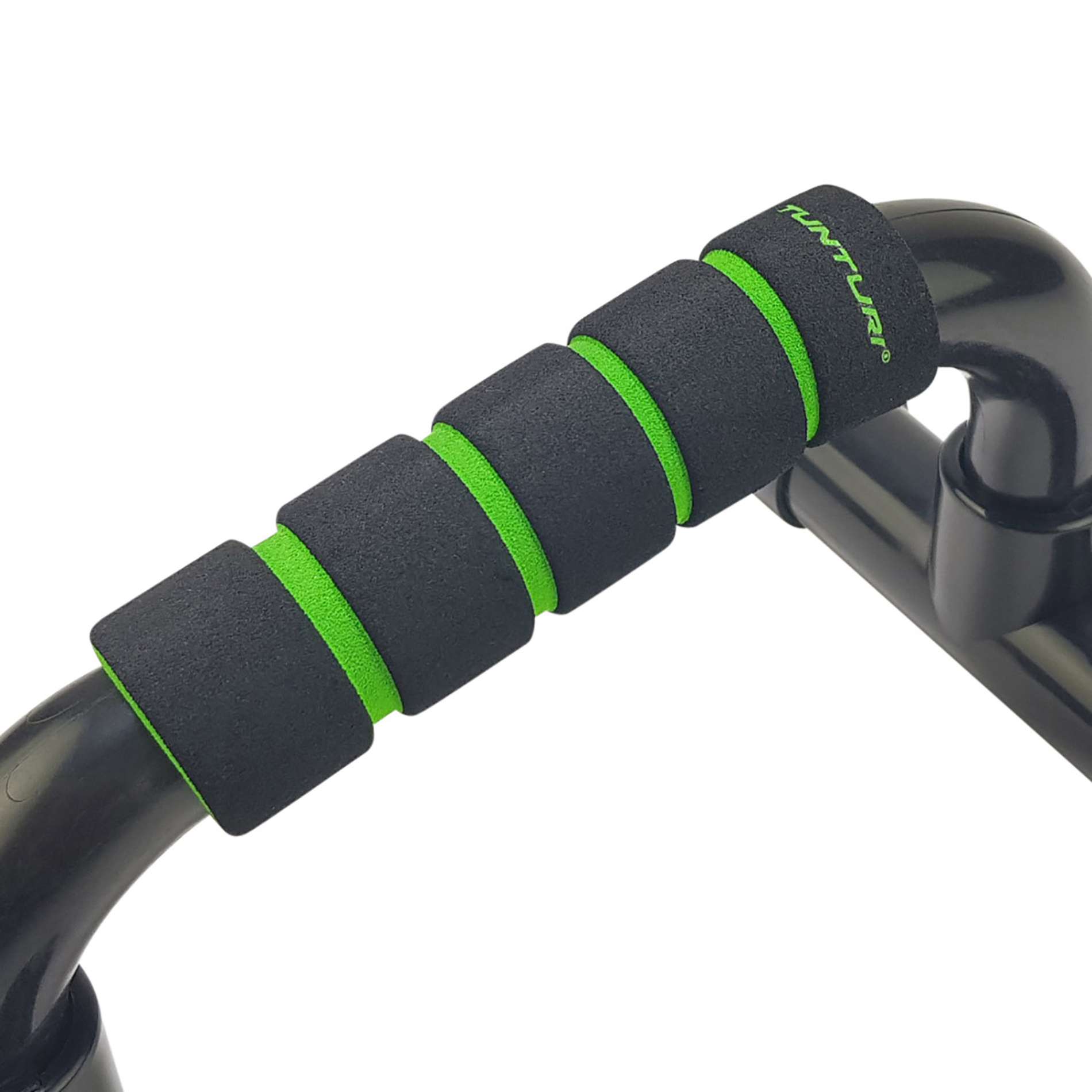 Push Up Bar PVC, Black/Green Tunturi New Fitness