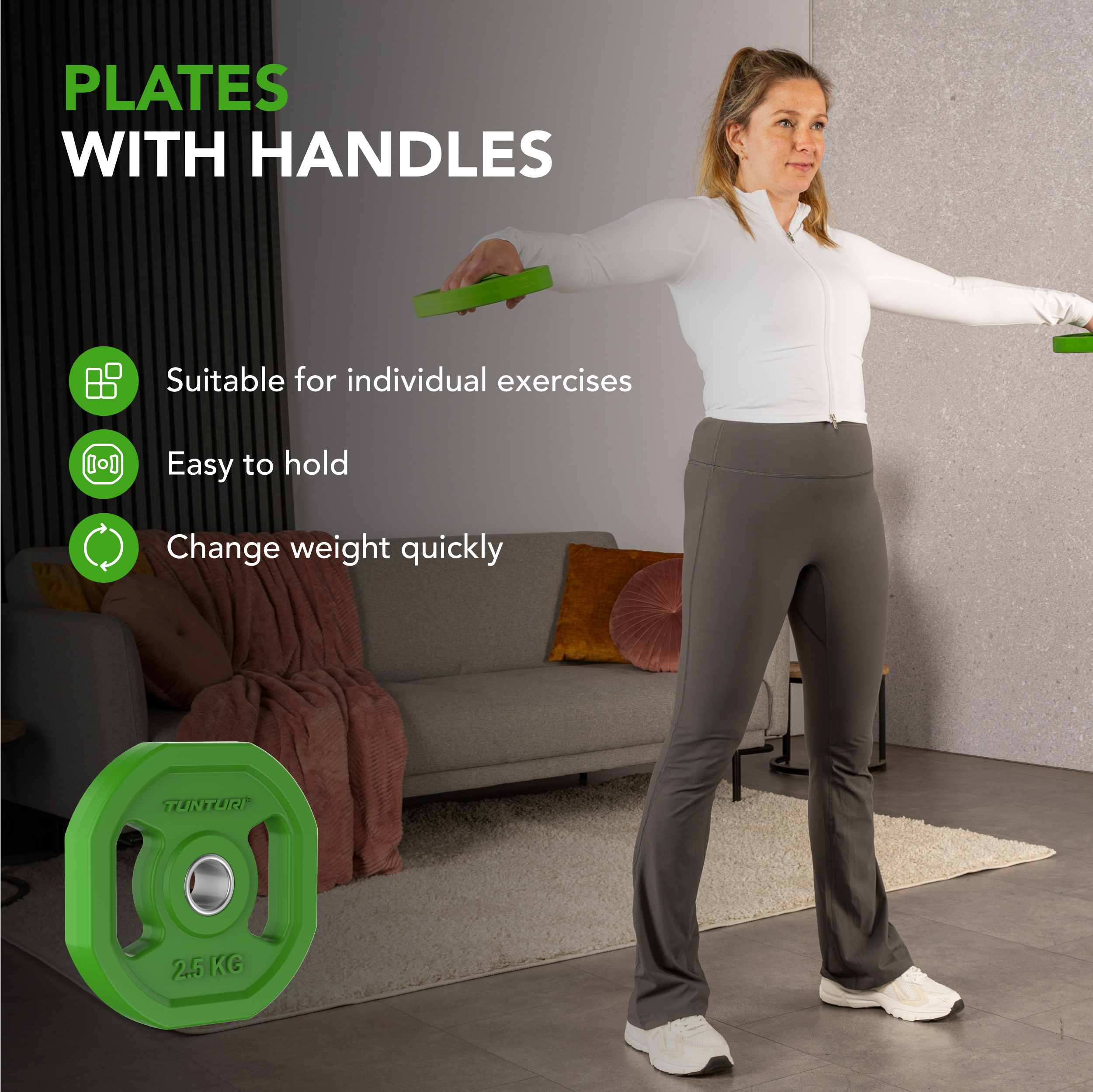 Aerobic Pump Set 20 kg Rubber Tunturi New Fitness