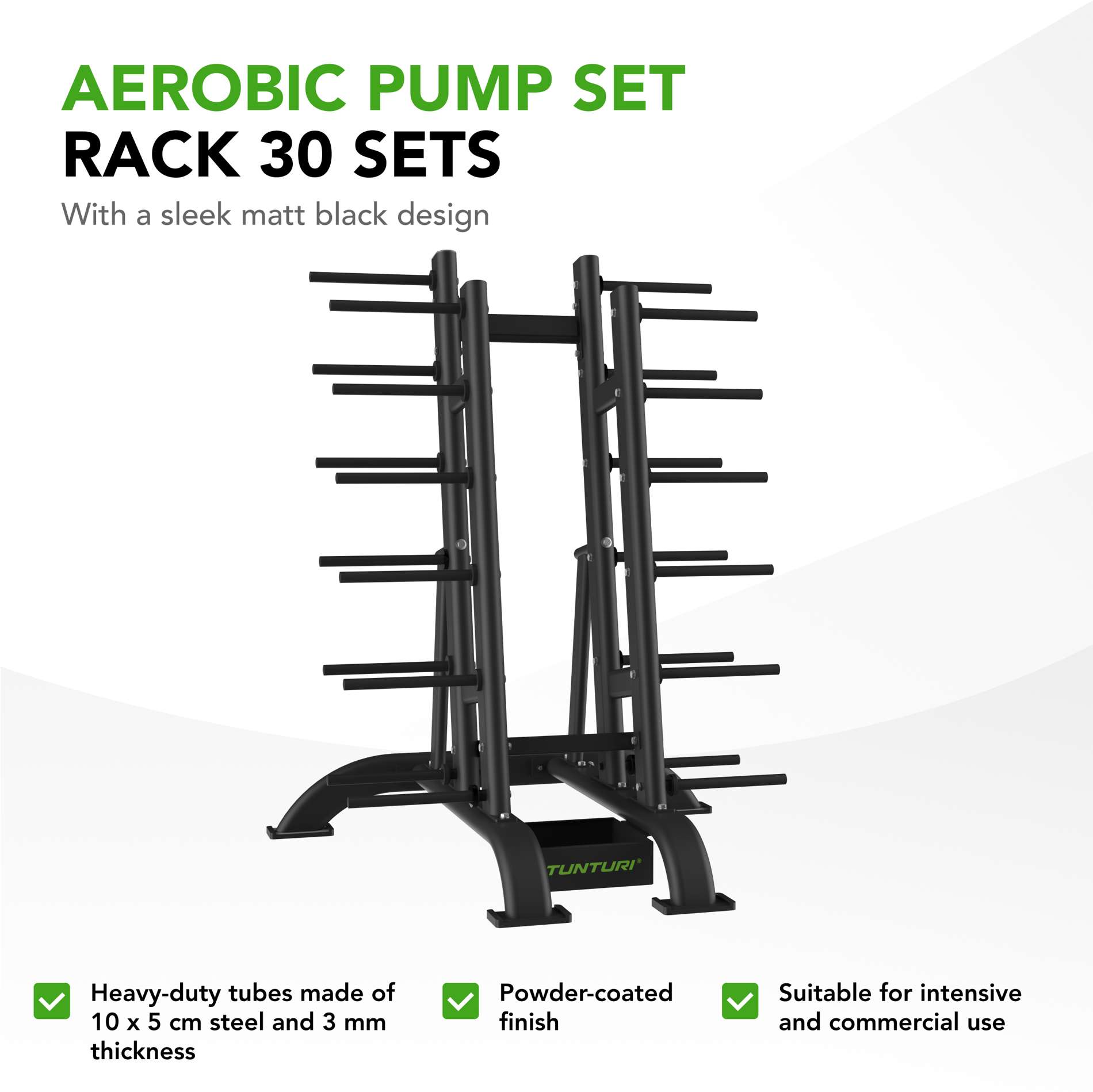 Pro Aerobic Pump Set Weight Rack Tunturi New Fitness