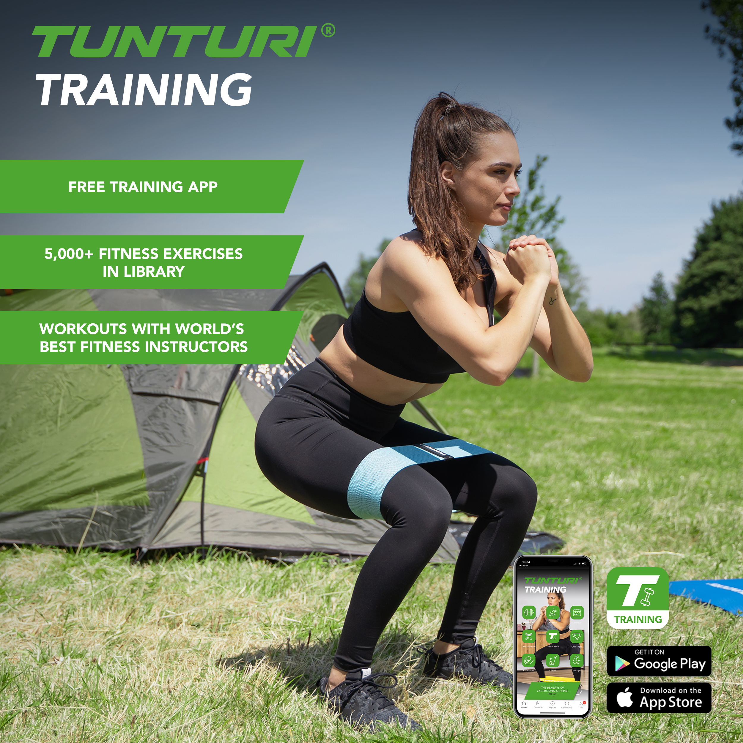 Tunturi best sale resistance band