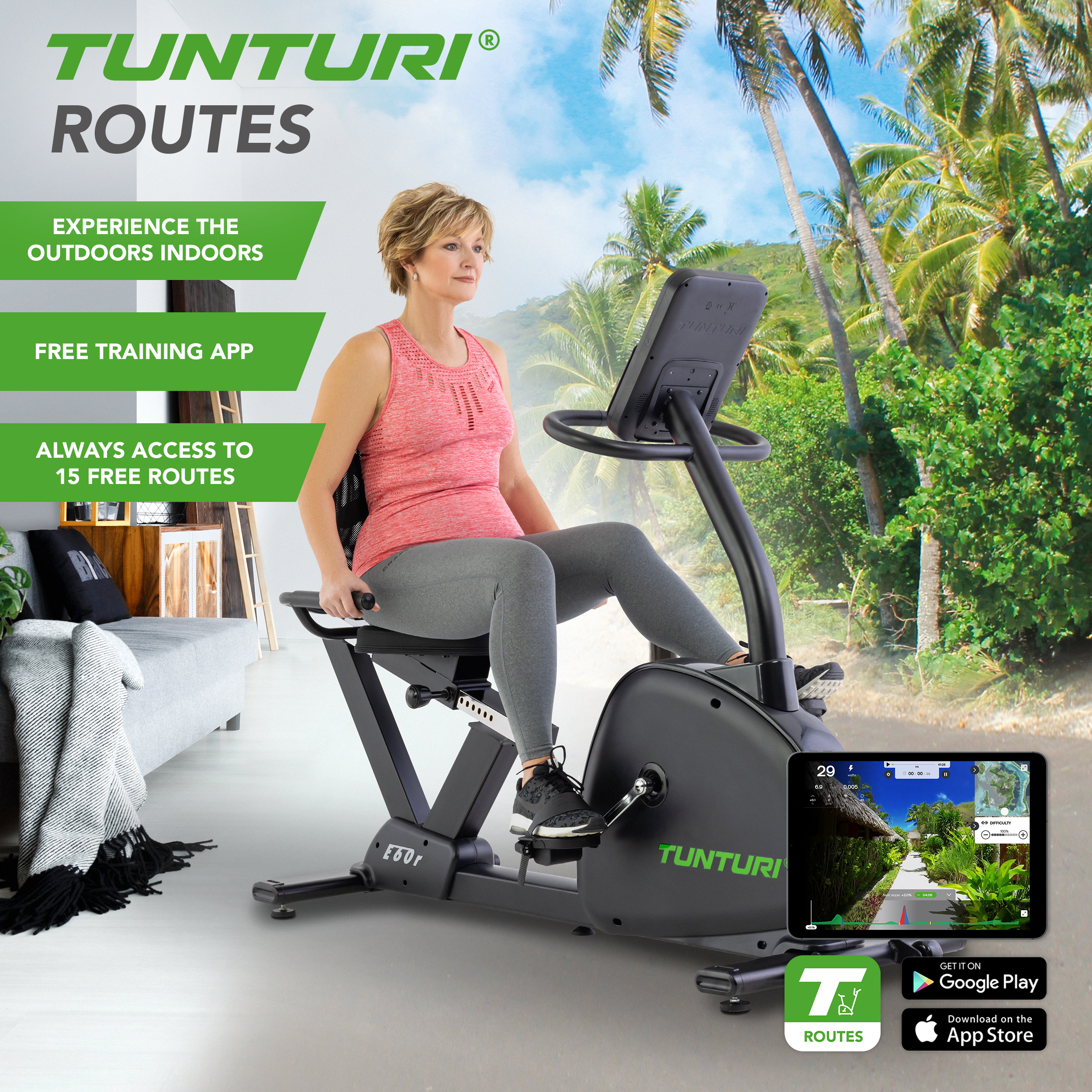 Tunturi recumbent bike sales