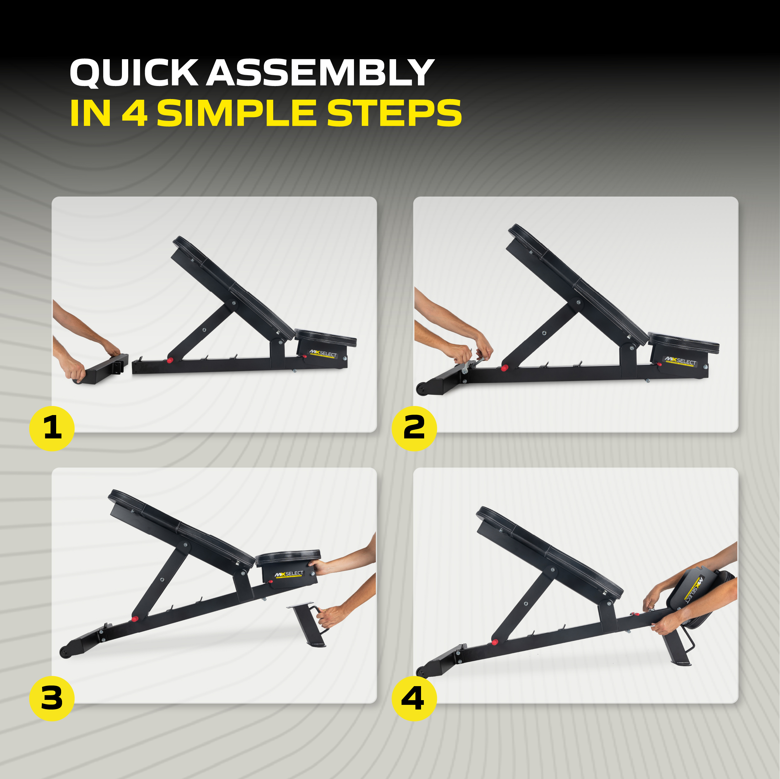 MX Adjustable Weight Bench Tunturi New Fitness B.V
