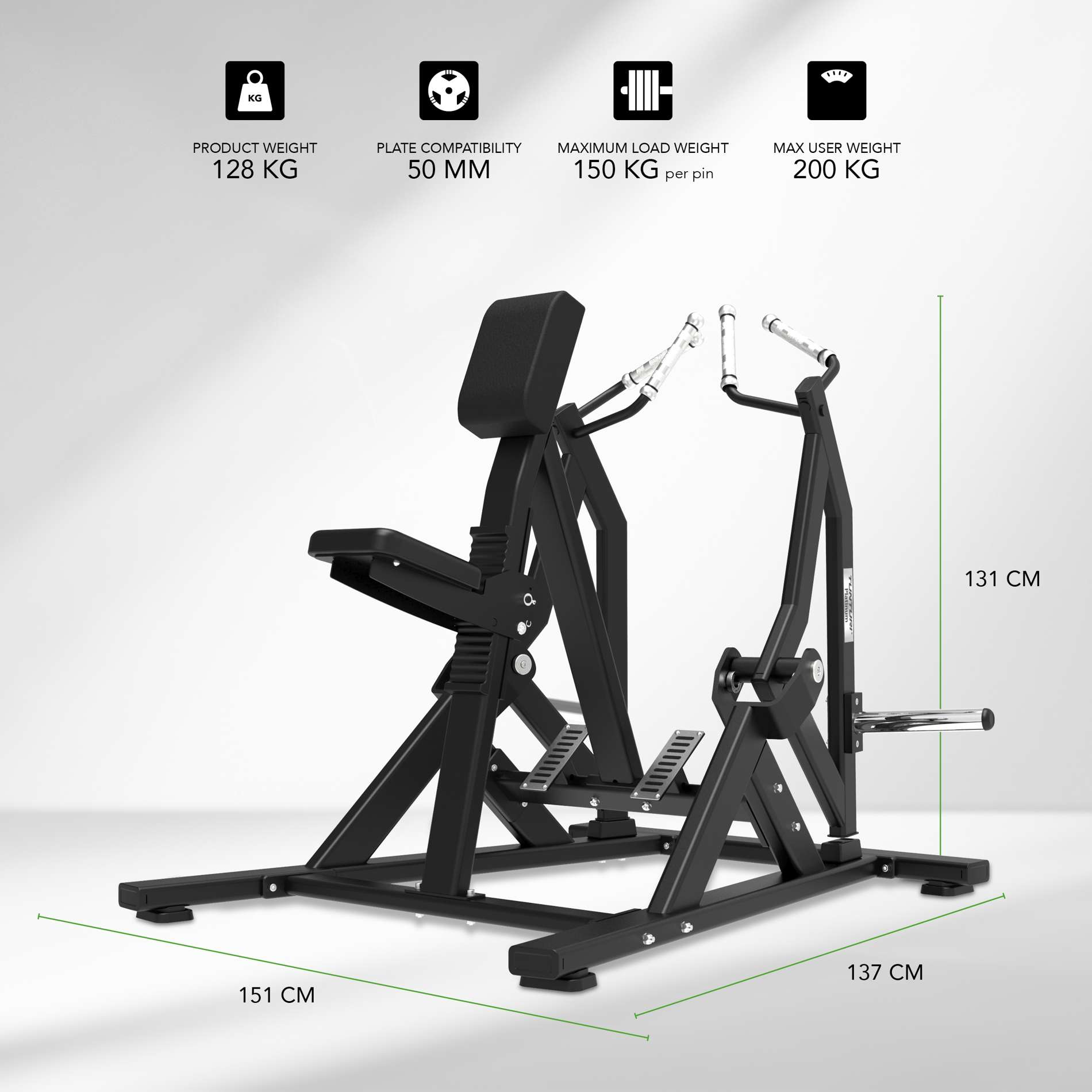 Upper Body Back Fat Machine Upper Back Seated Row Machine Exercise