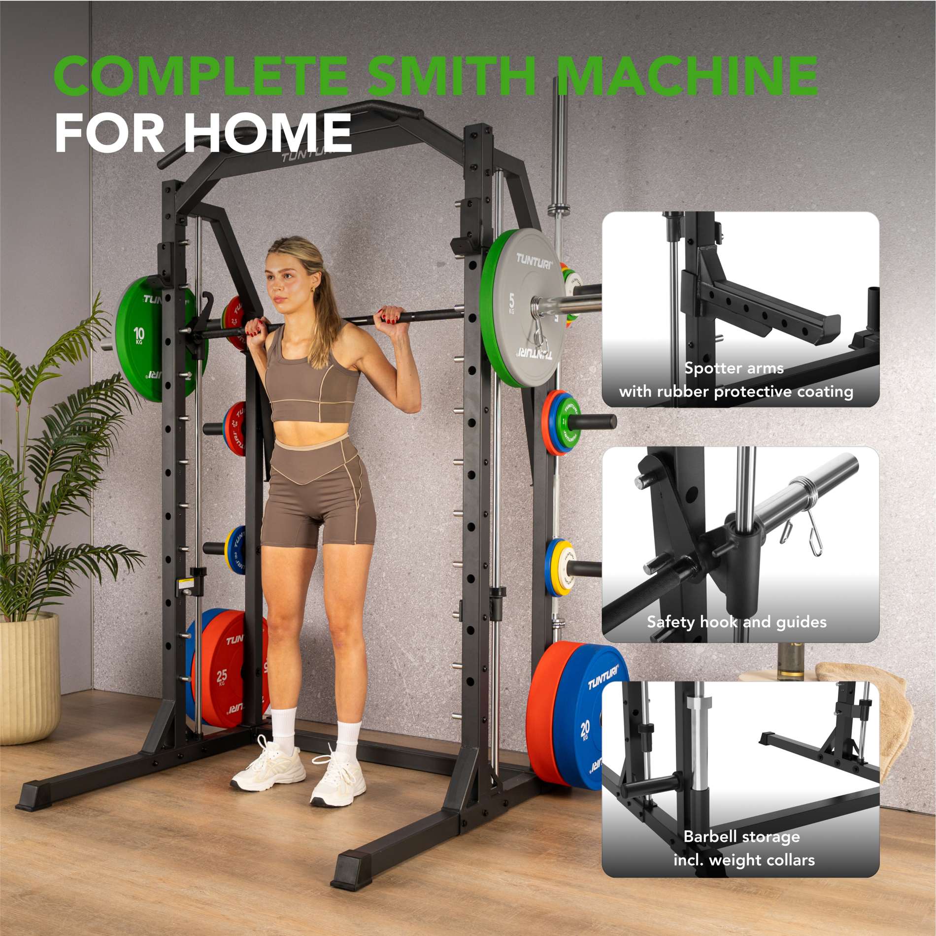 SM70 Smith Machine Tunturi New Fitness