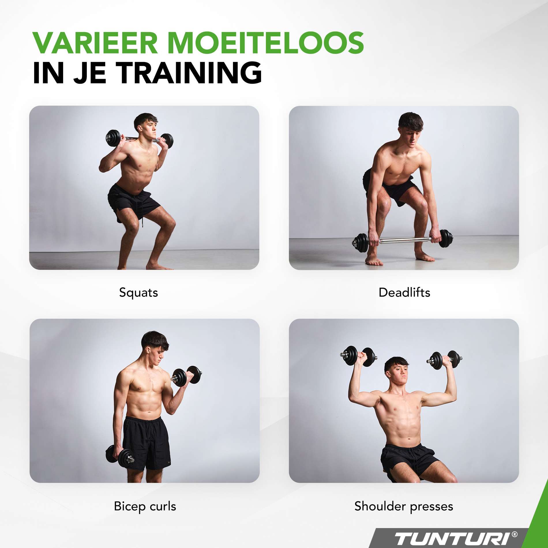 Tunturi Vinyl halter en dumbbell set 20 kg Tunturi Vinyl halter en dumbbell set 20 kg