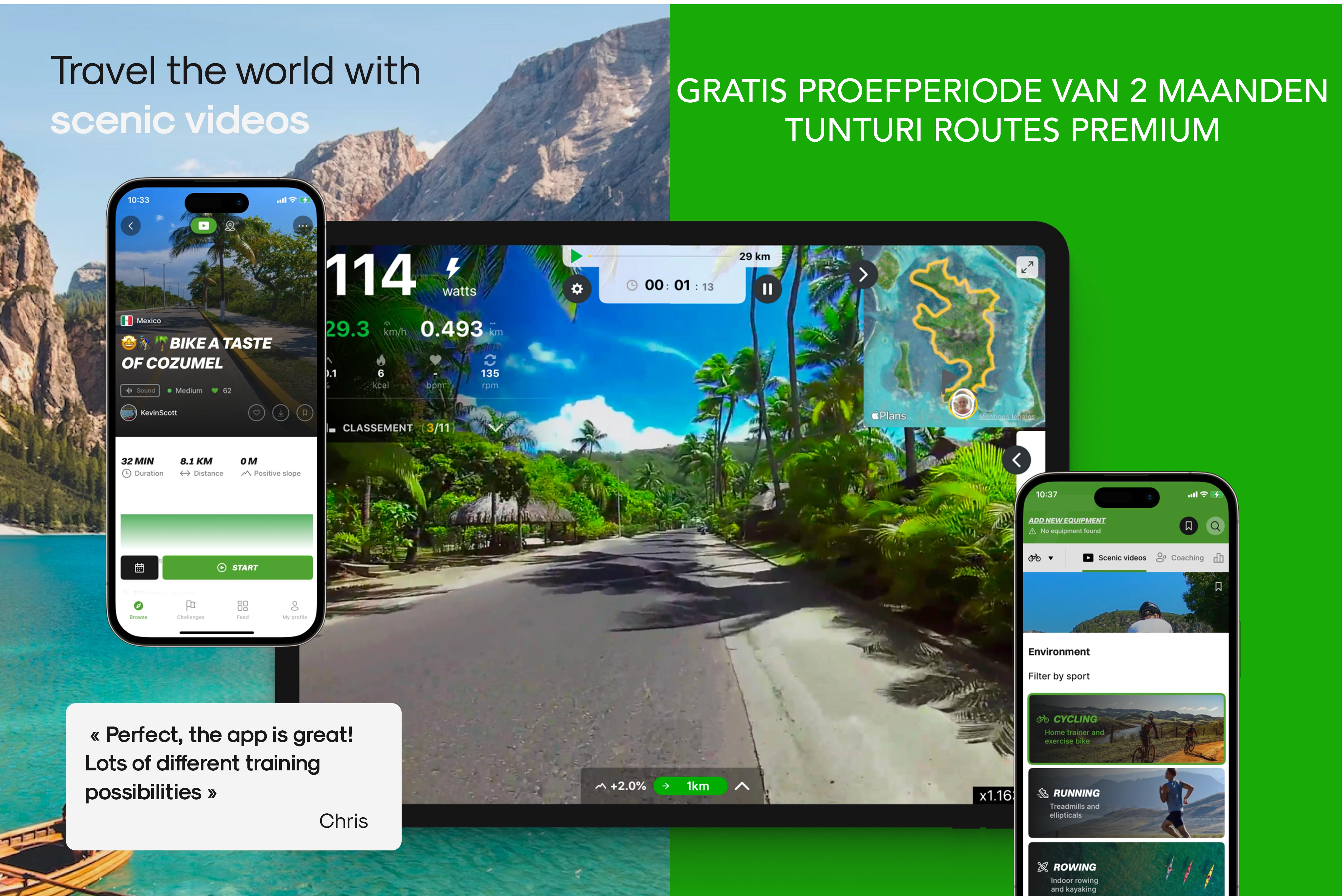 Probeer gratis Tunturi Routes premium voor 2 maanden
