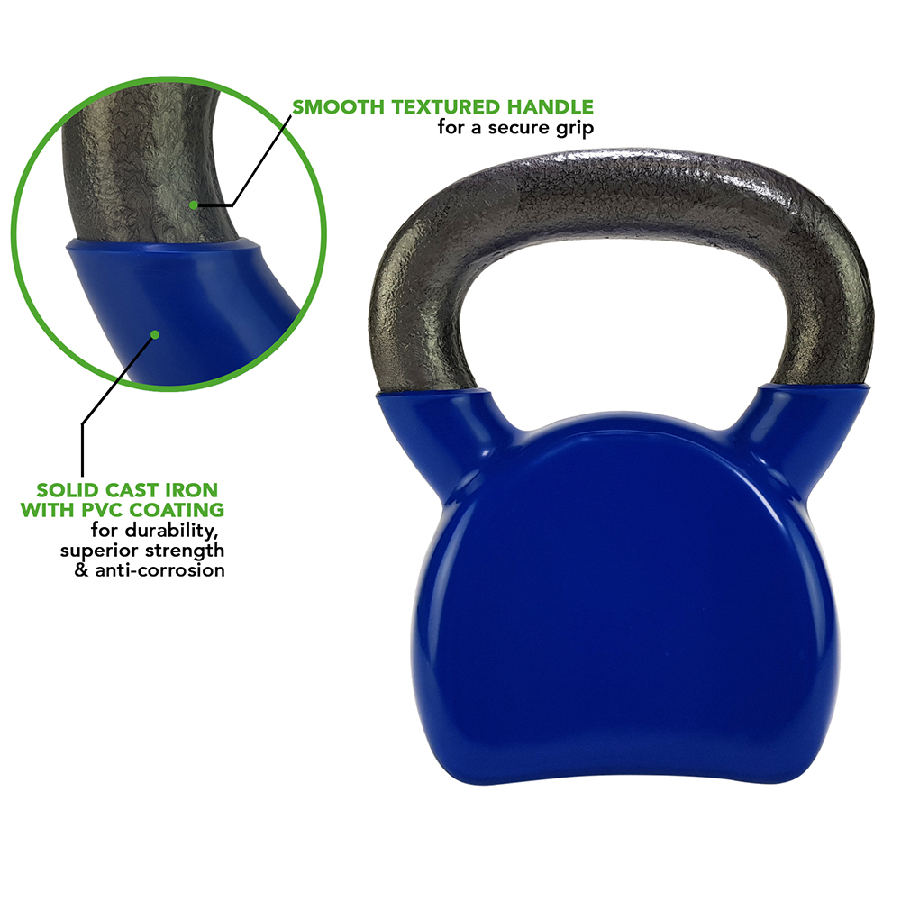 Vinyl Kettlebell 12kg Tunturi New Fitness B.V