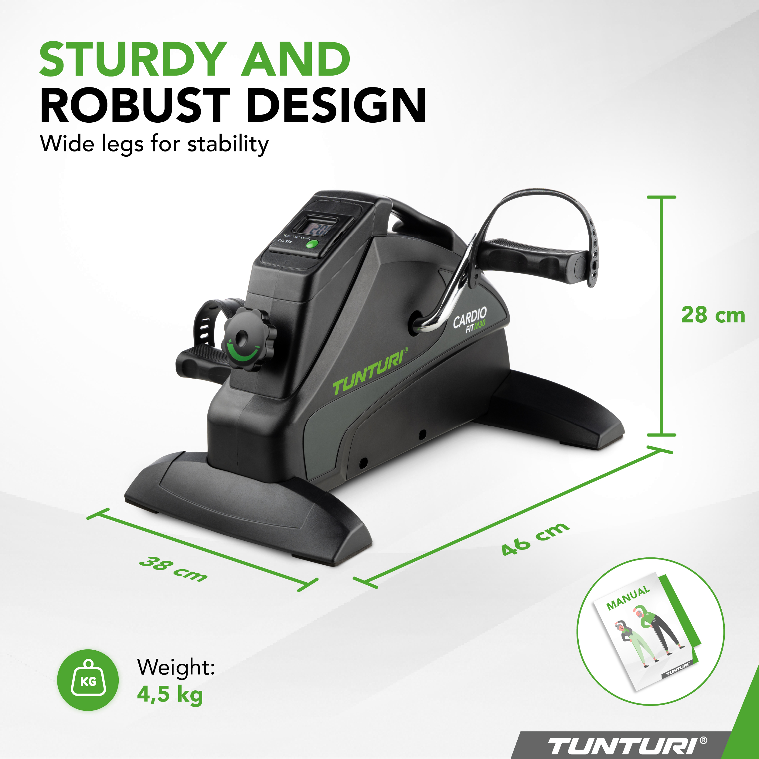 Tunturi cardio fit mini bike m30 sale