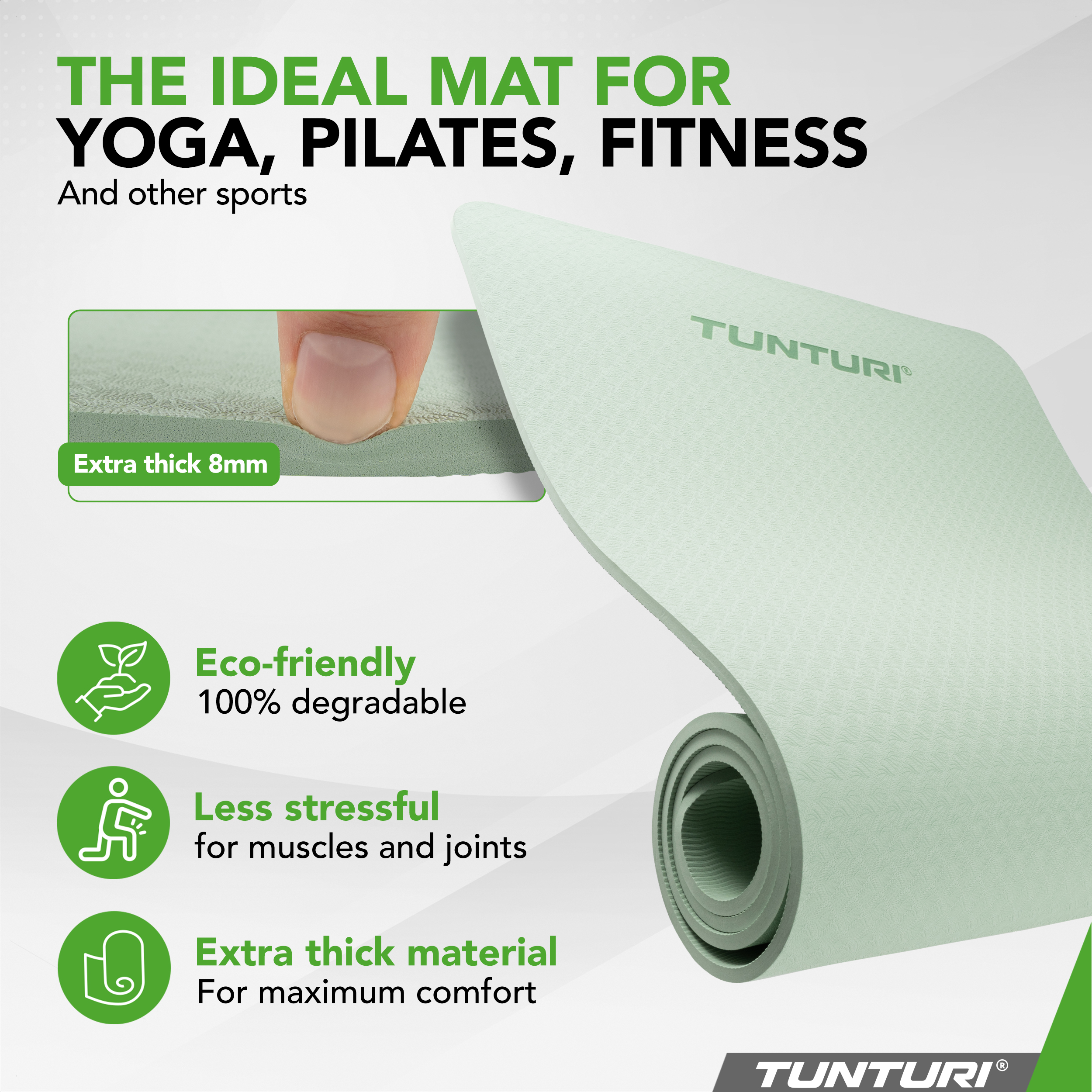 Reebok yoga sales mat 8mm