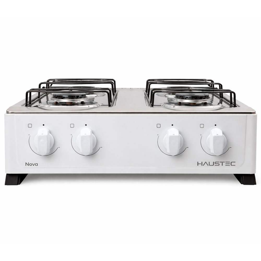 Cocina De Mesa Haustec Nova 4 Hornallas Blanco