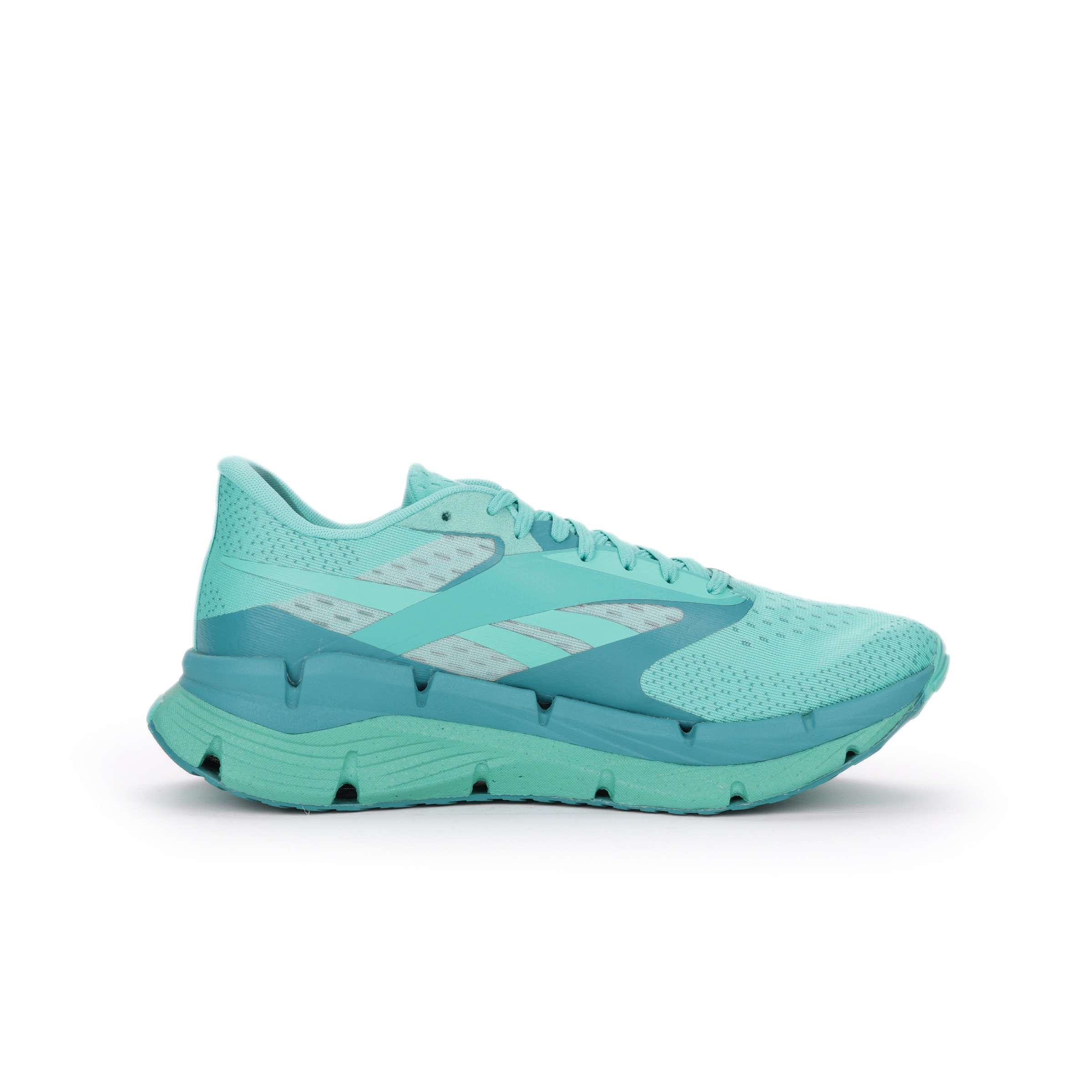 Los tenis Floatzig Symmetros Reebok con espuma Floatride Energy Foam que proporciona ligereza y retorno de energía.