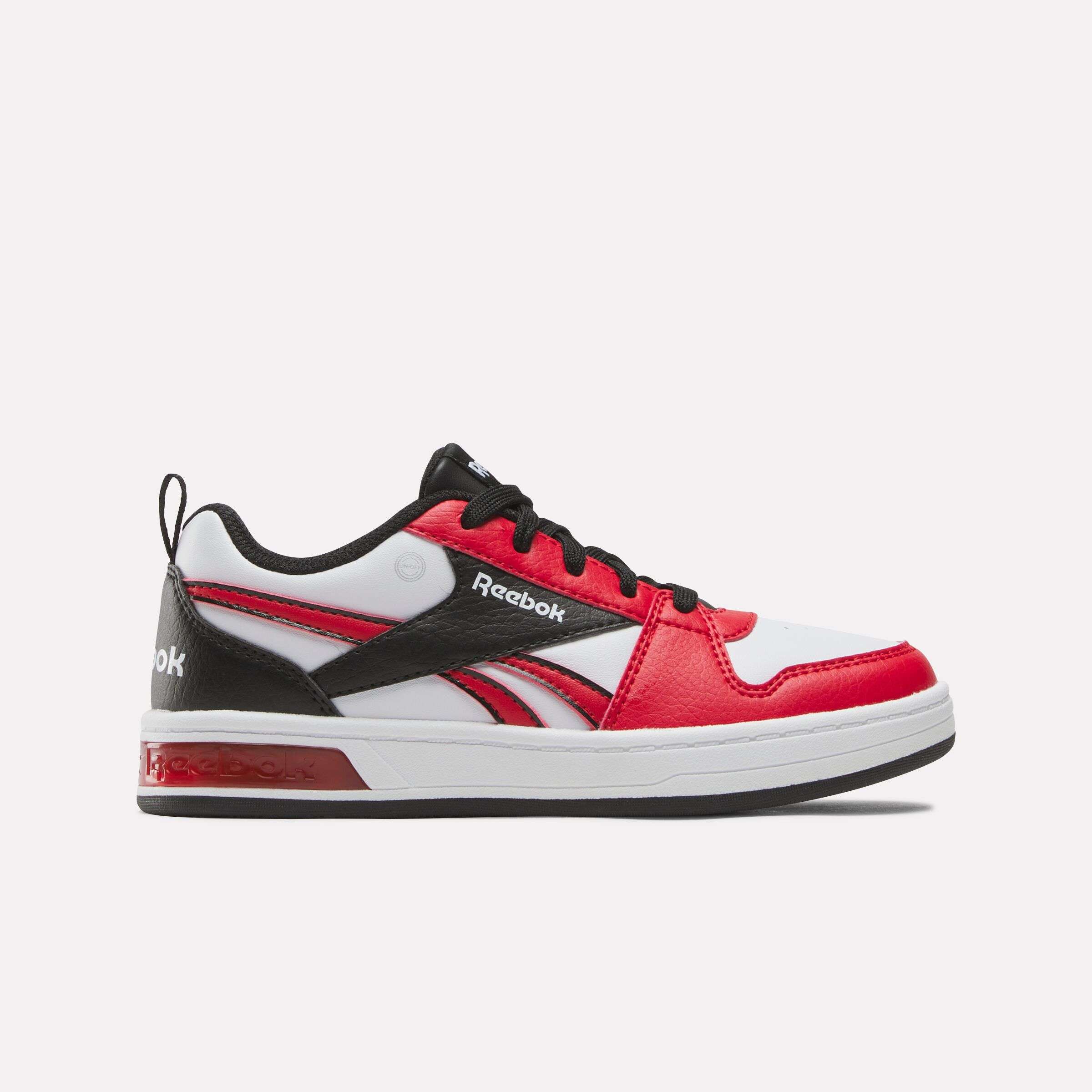 Los tenis Reebok para niños pequeños cuentan con colores y detalles divertidos, y tienen clips en el talón que se iluminan con cada paso.
