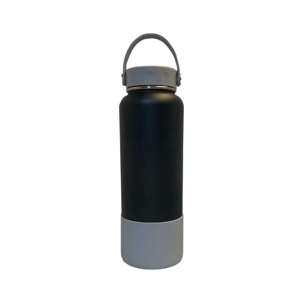 Termo de Agua de Boca Ancha con Funda de Silicona, 1200 ml
