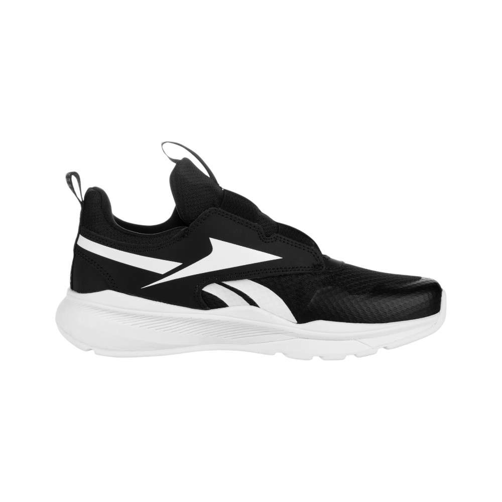 Los tenis Reebok para niños son rápidos y seguros, con un diseño slip-on y tiras elásticas que aseguran el pie.