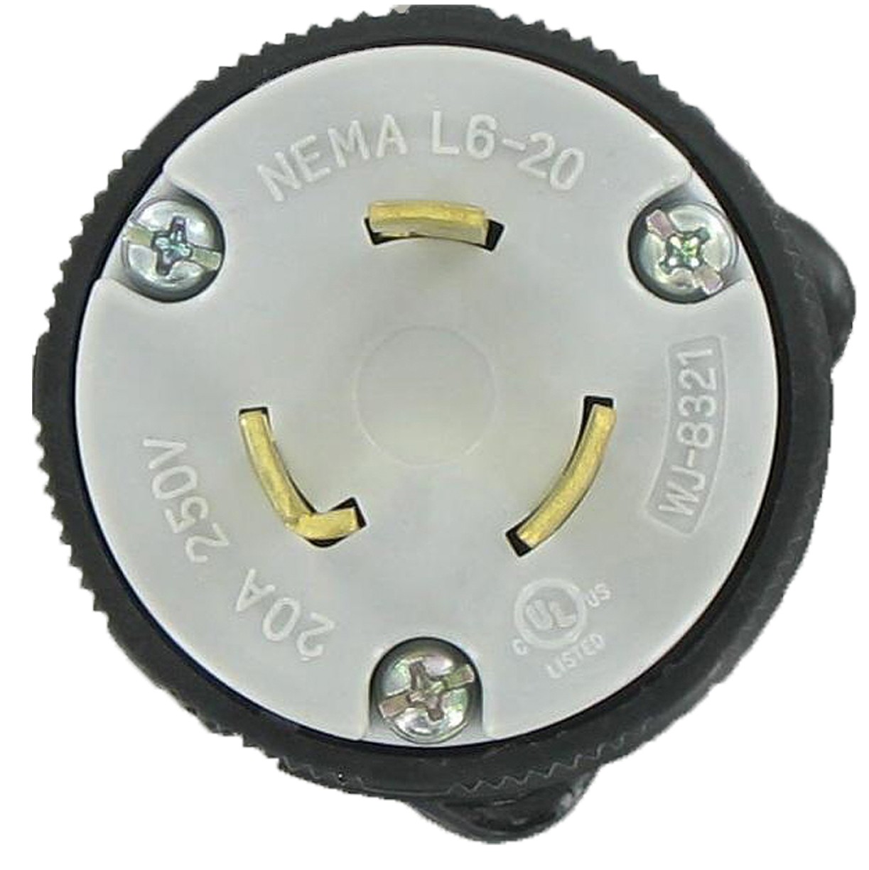 BB OLYM-L620P 20A 250V MALE CORD CAP