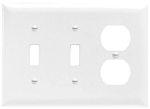 P&S TP28-W WHT 2SW&DPLX PLT
