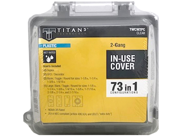 TITAN3 TWCW2PC 2 GANG WEATHERPROOF BOX