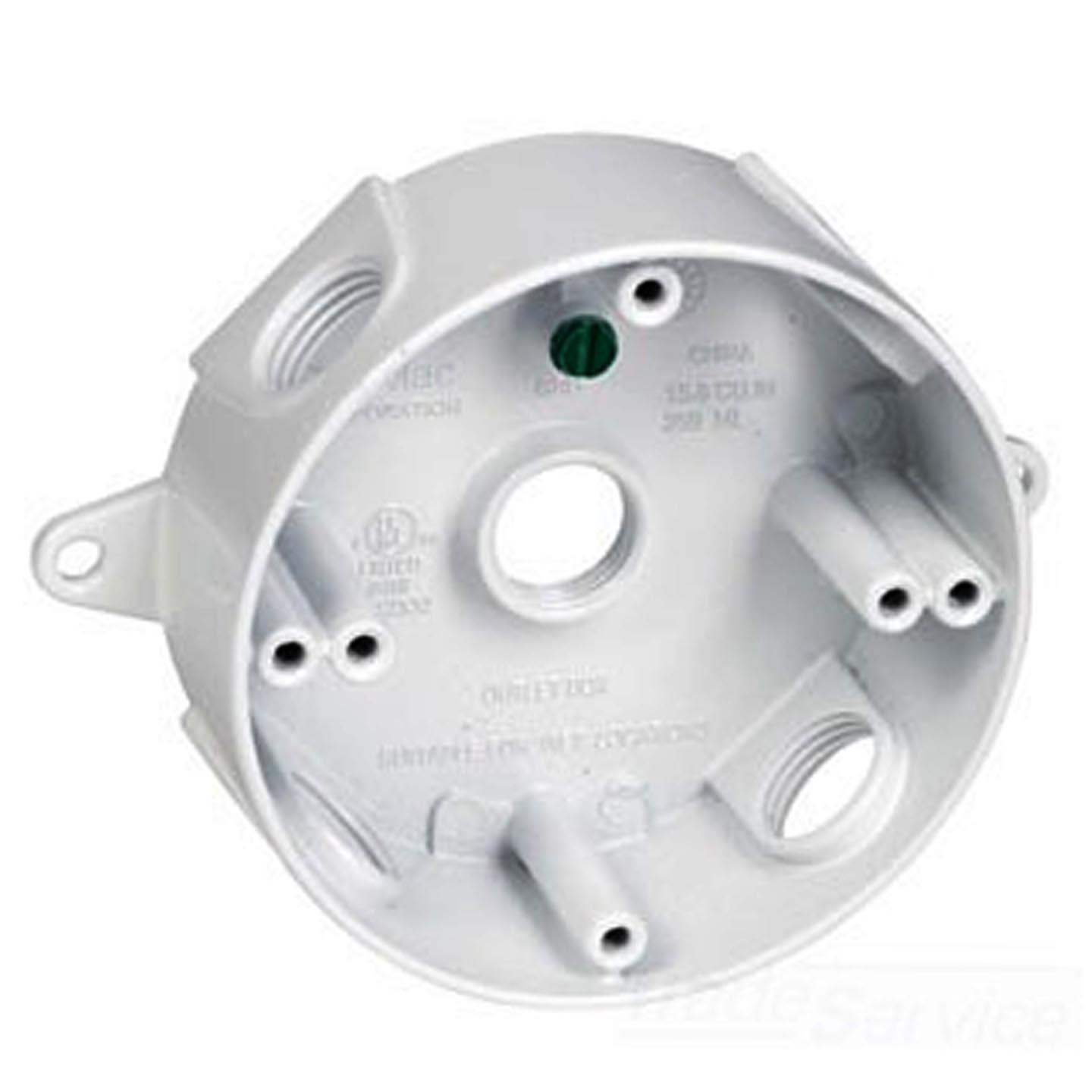 TMAC RB550W (5) 1/2HOLE WHT RND BOX TMAC RB550W (5) 1/2HOLE WHT RND BOX