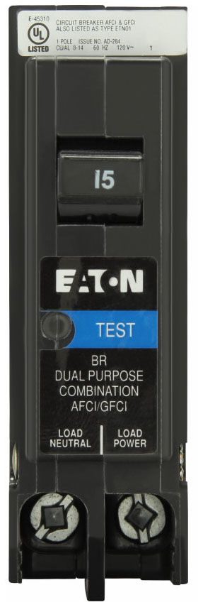 CHG BRP115DF 1P-120V-15A-COMBO ARC FAUL
