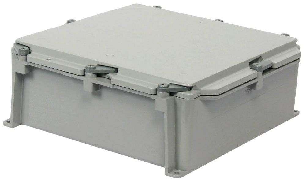 PVC 12X12X4-PVC-JCT-BOX-W/CVR