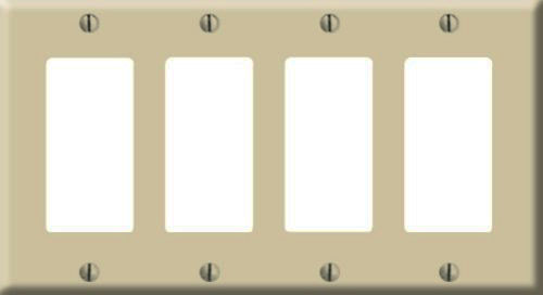 LEV 80412-A 4G GFI WALLPLATE ALMOND