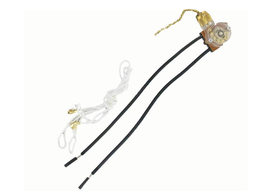 E81372 Brass Pull Chain On/Off (1 PC.)