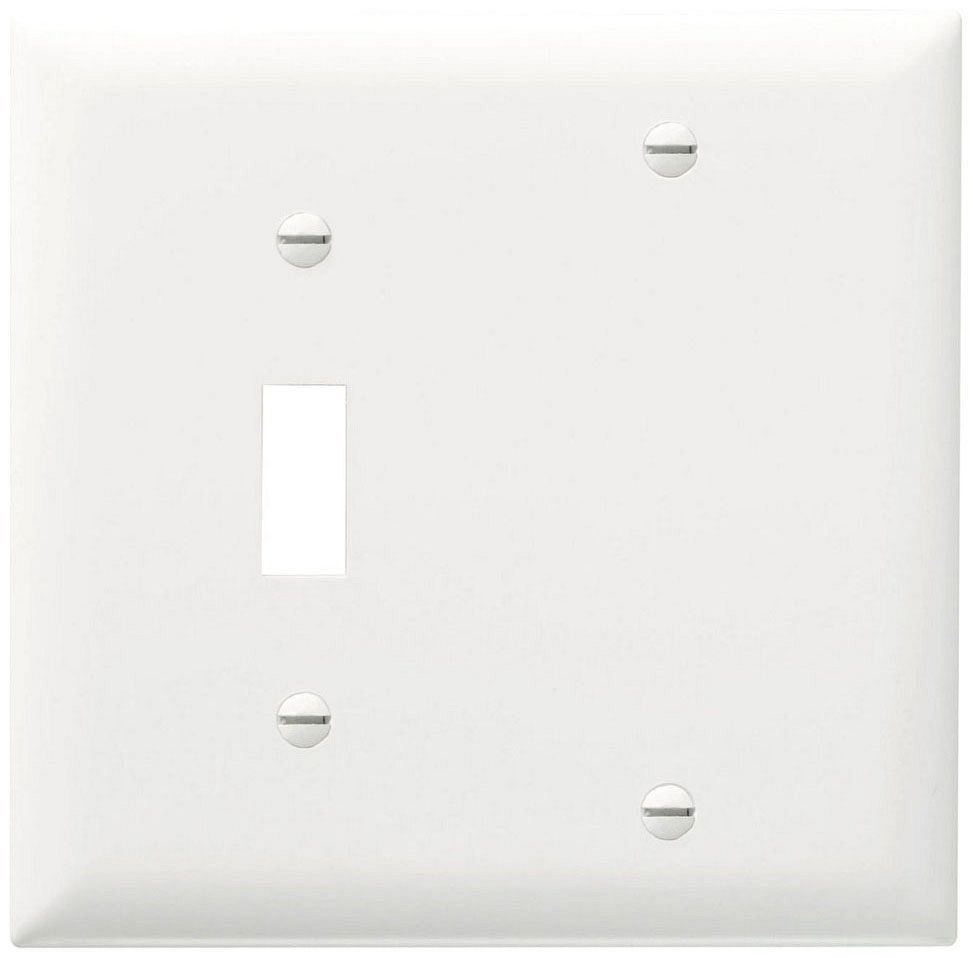 P&S TP113-W WHT 2G 1TOG&BLANK PLT