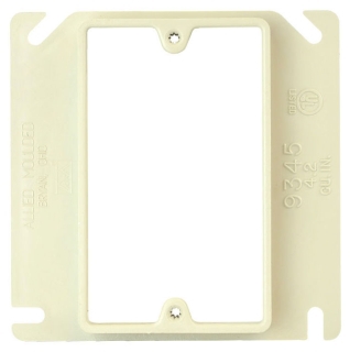 ALLIED 9345 1G 4-IN SQ PLASTER RING